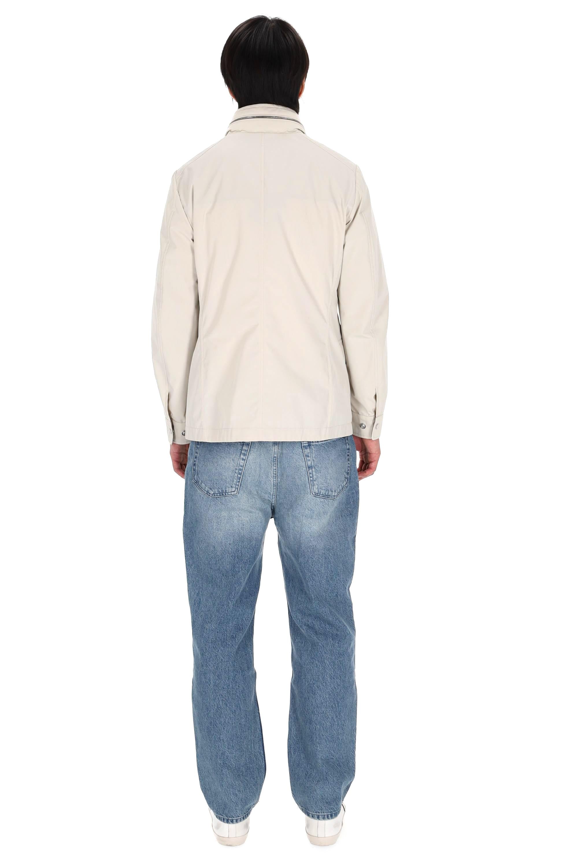 Moorer Giubbino-giacca in twill di poliestere mod. Sten-At STEN-AT AVORIO 