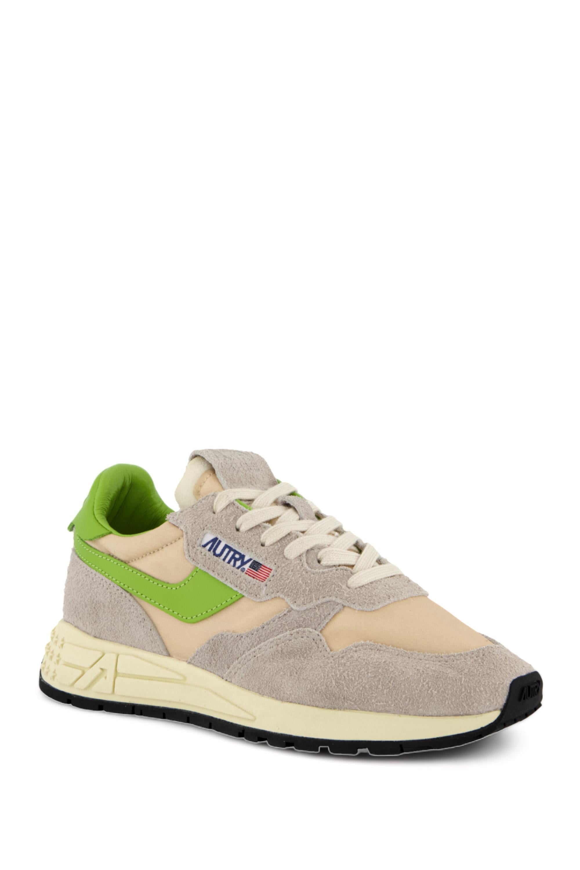 Autry Running donna Reelwind in nylon e camoscio WWLW HN03 ANTLP/PRTGR 