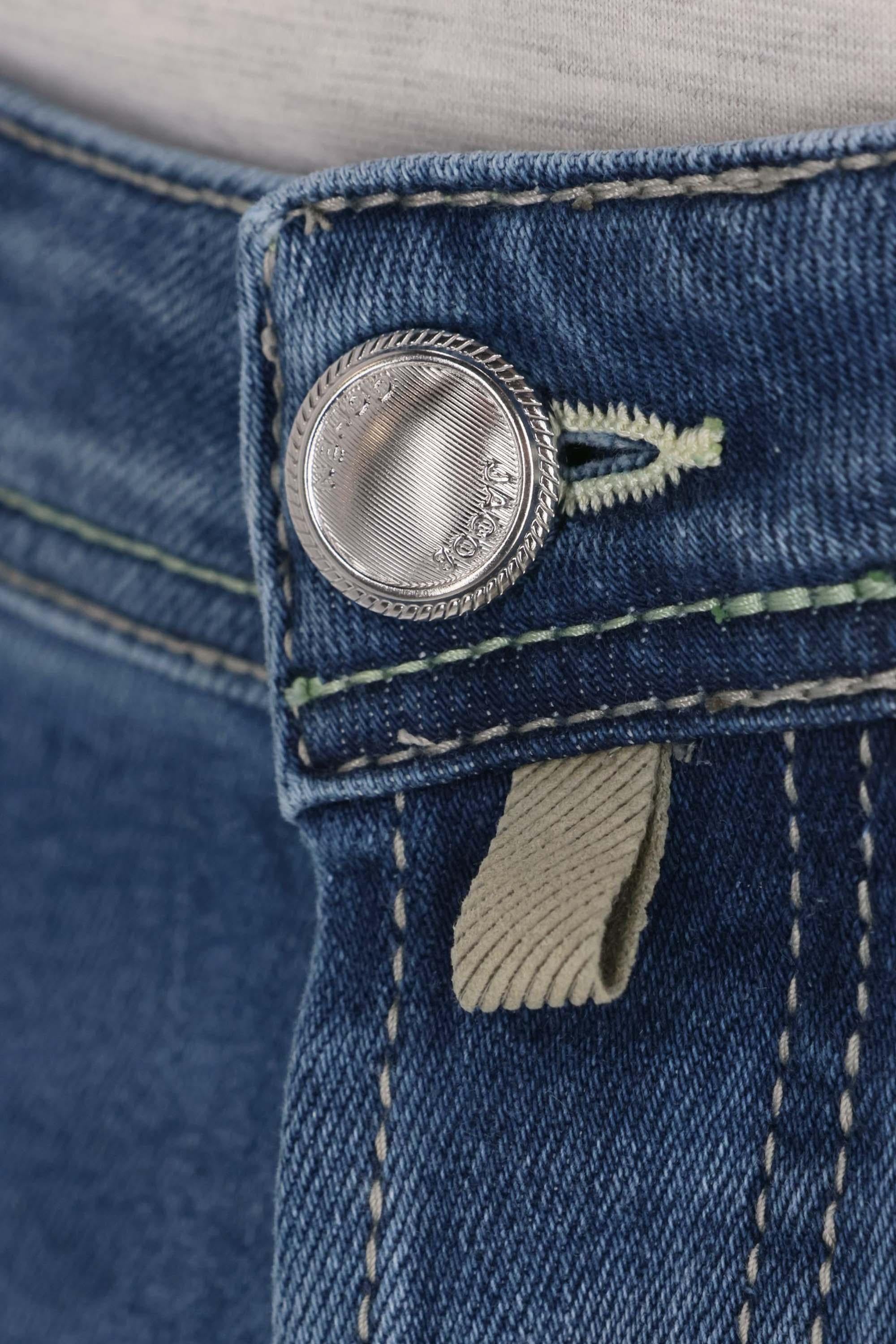 Jacob Cohen Jeans comfort etichetta verde cavallino intarsiato Nick fit QE006-040-P3621 200D 