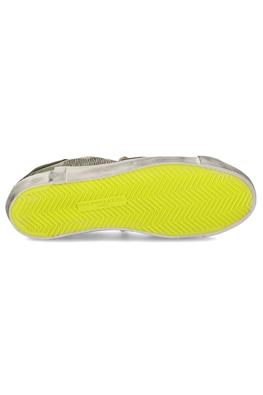 Philippe Model Sneaker camouflagein tessuto e pelle modello Paris PRLU PRSX_4 CB03 
