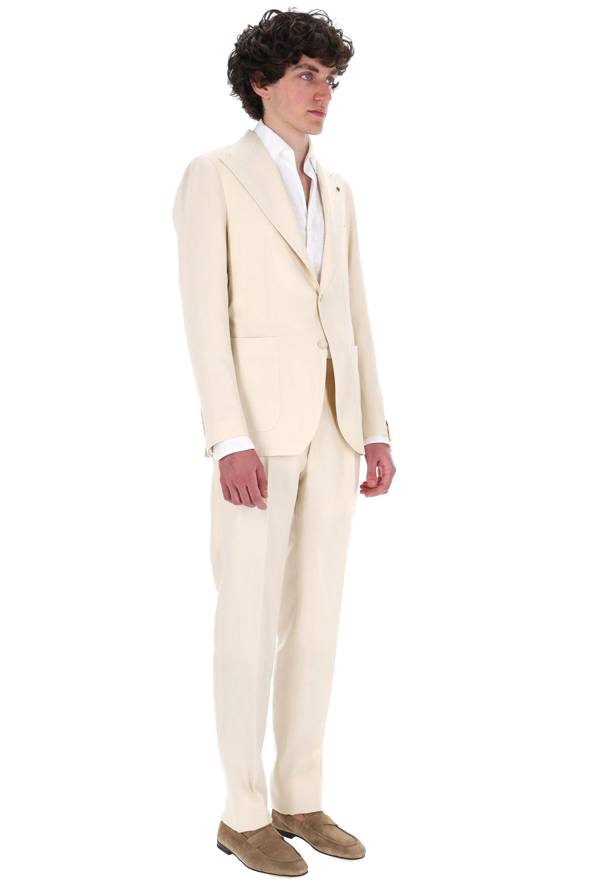 Tagliatore Abito in puro lino linea Pino Lerario A-PL26KBR 340021 EA959 