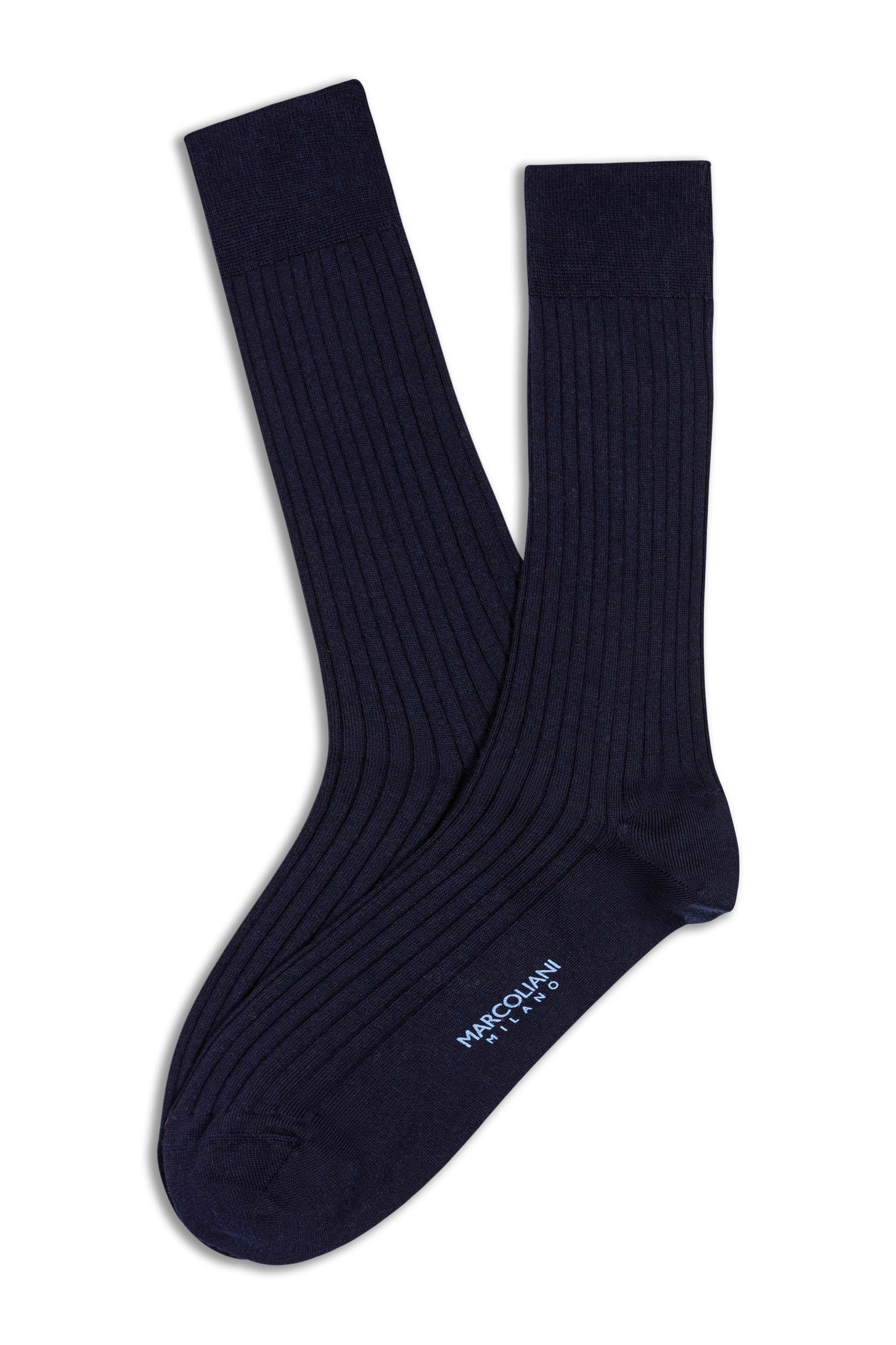 Marcoliani Calze in lana a costine lunghezza polpaccio MAR2740T 001 