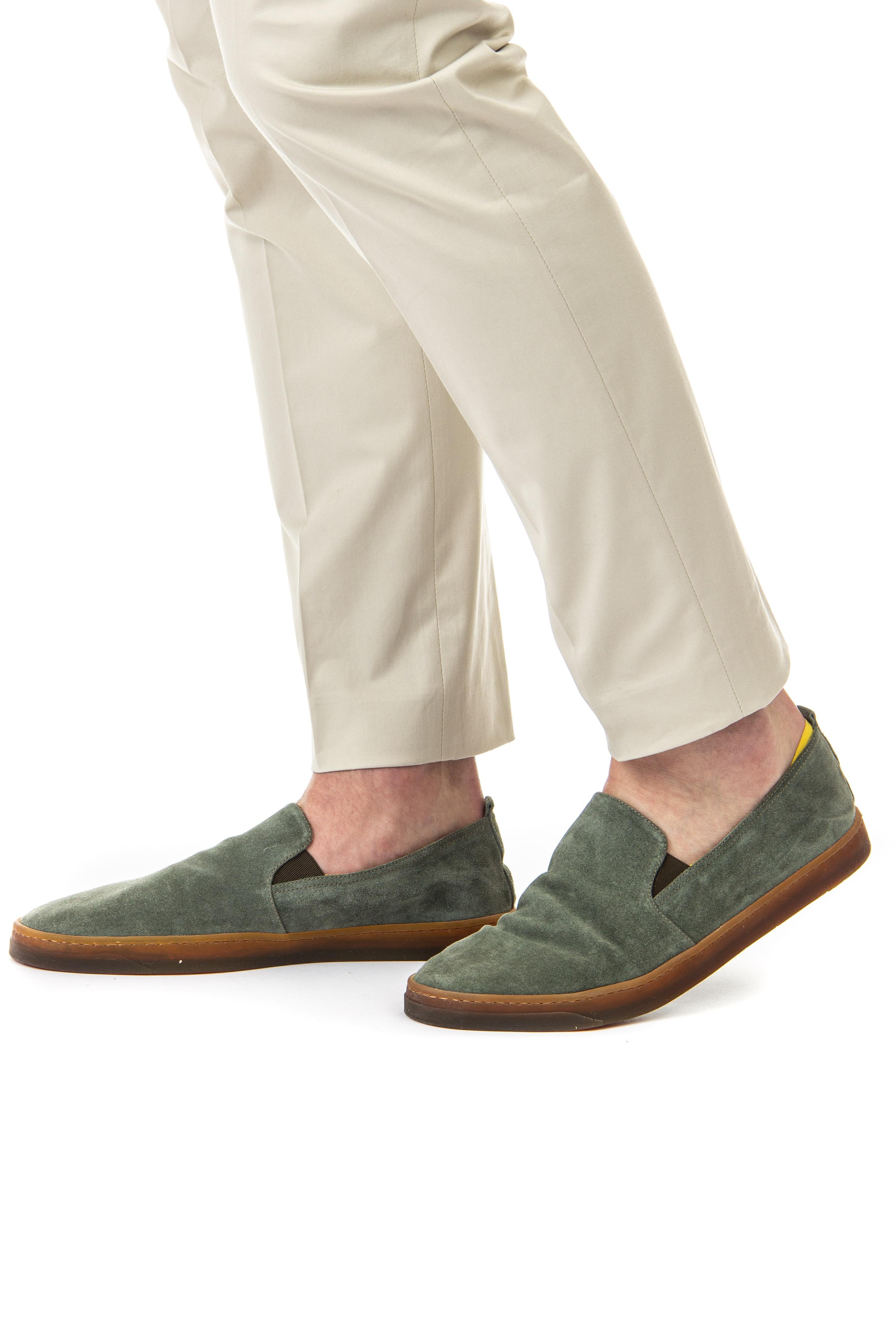 Henderson Slip on pieghevolein camoscio mod. Rodi RODI.33 OLIVA 