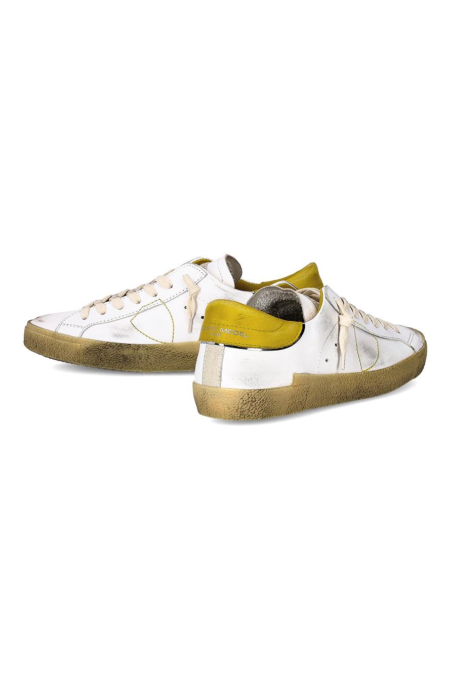Sneaker in pelle talloncino senape mod. Paris PRLU PRSX/15 VT03 Philippe Model 