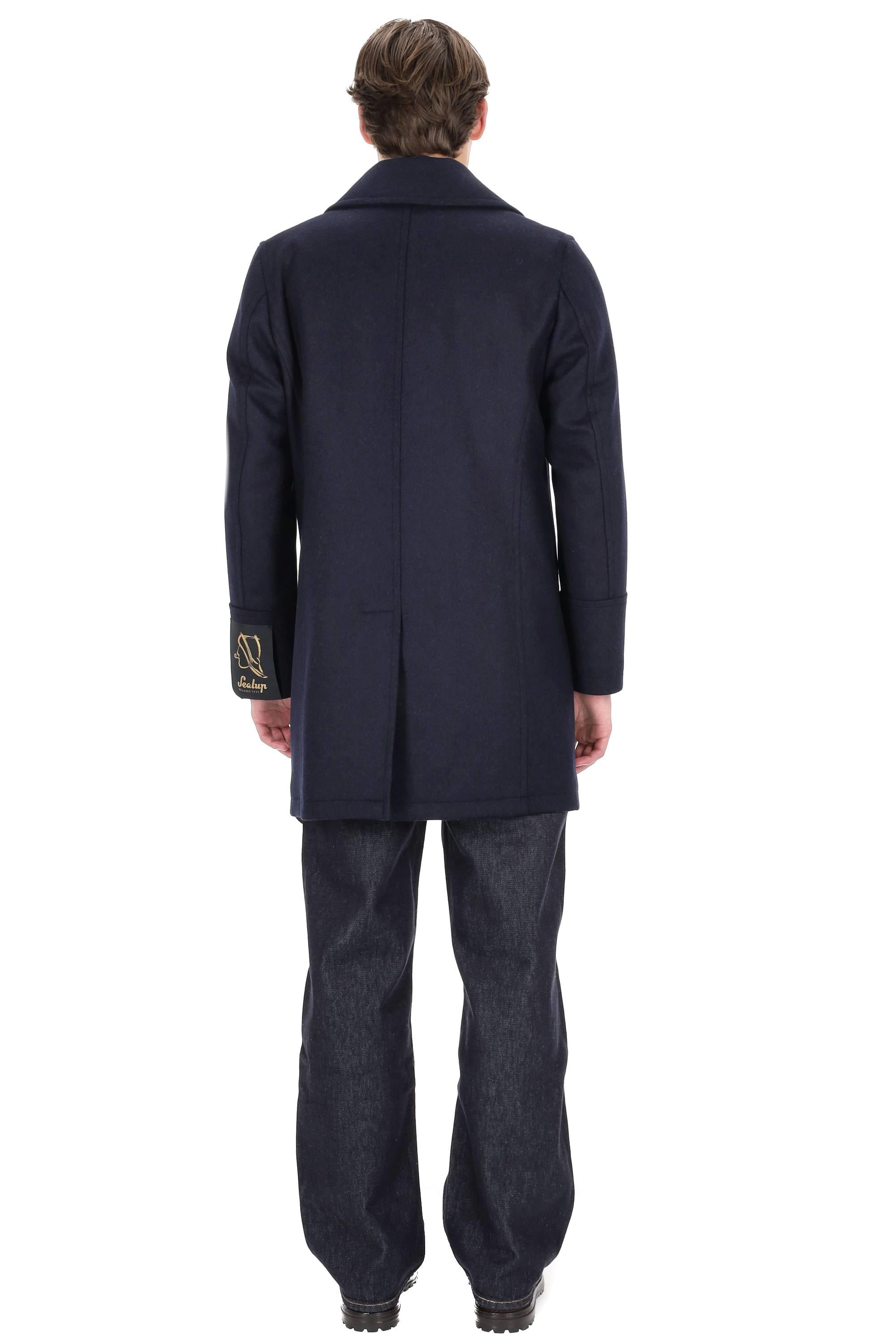 Sealup Peacoat doppiopetto in lana anti acqua 50002SEU-7612 01 