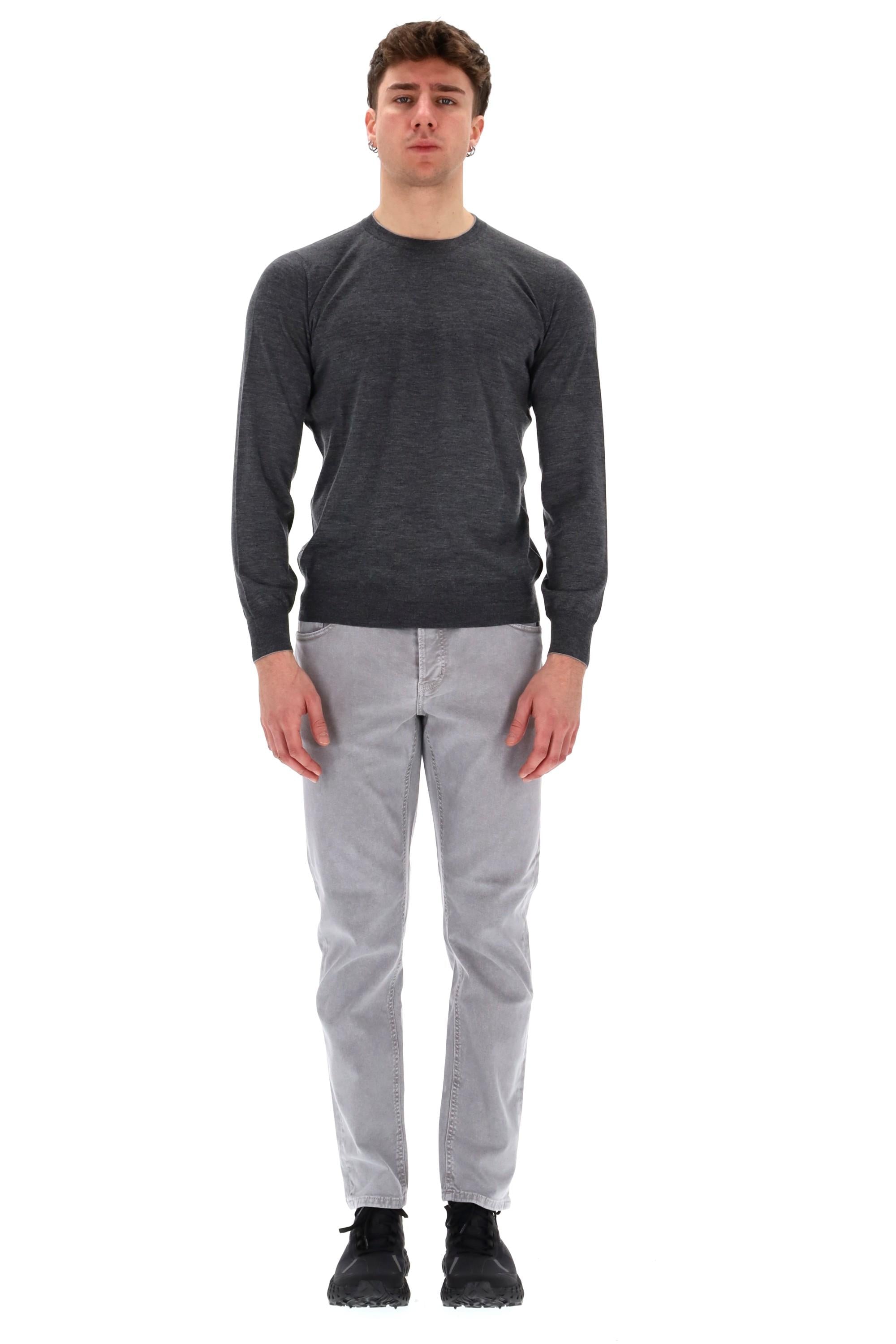 Maglia girocollo in lana-cashmere in finezza M2400100/2 C079C Brunello Cucinelli 