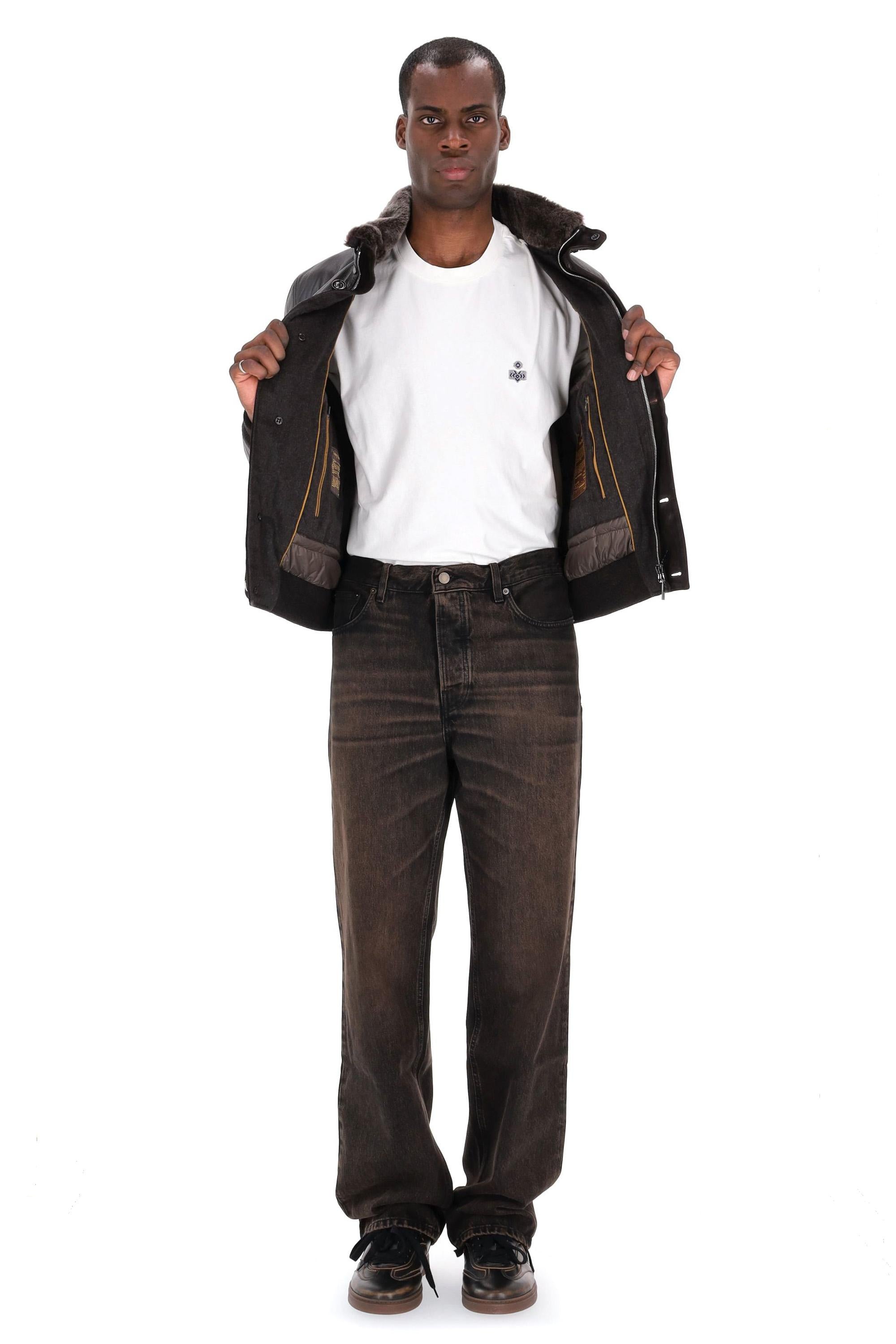 Giubbotto bomber in pelle di capra mod. Cleros-P1 CLEROS-P1 U0202 Moorer 