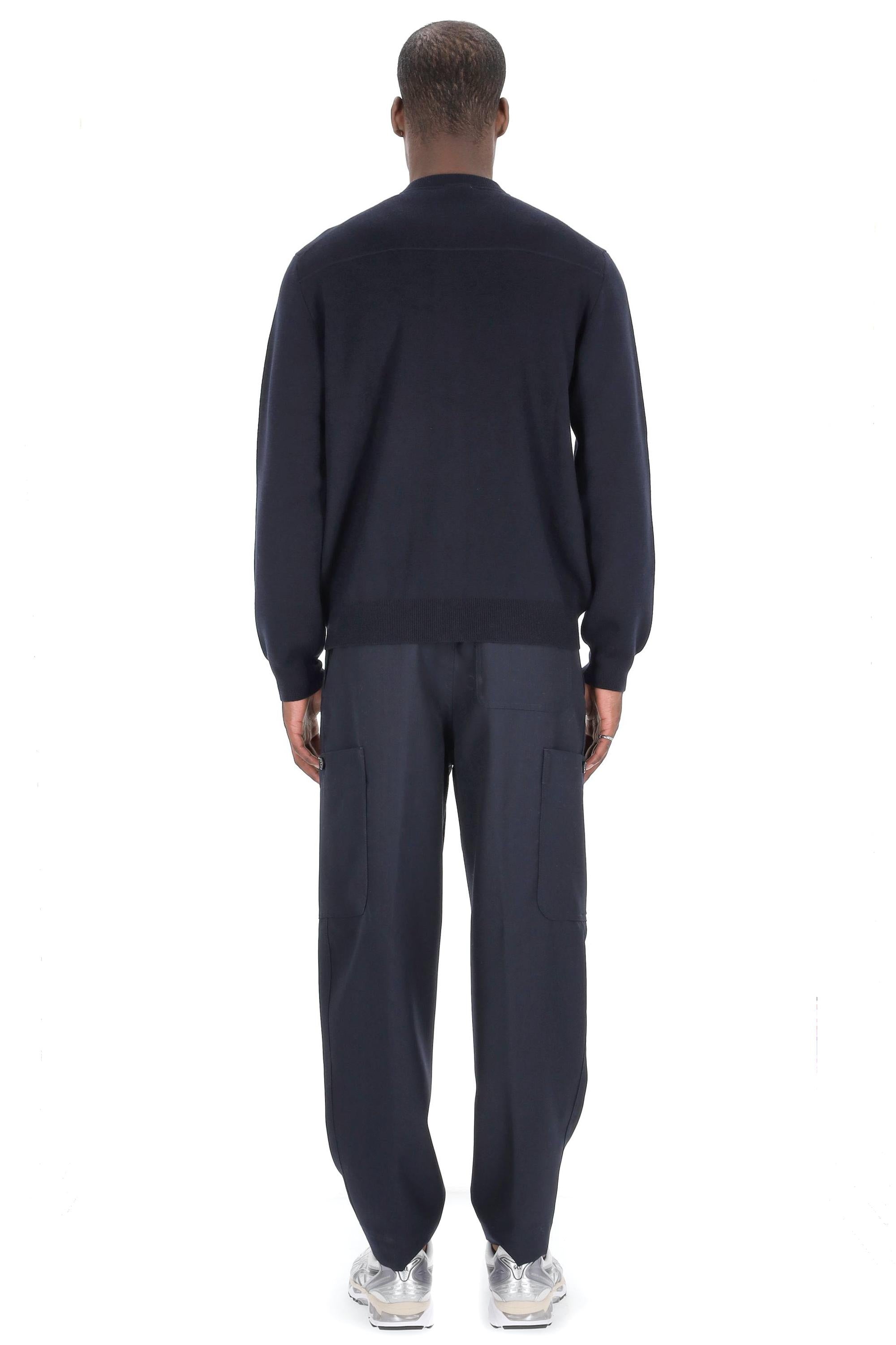 Maglia full zip in lana merinos D1D422-2 790 Drumohr 