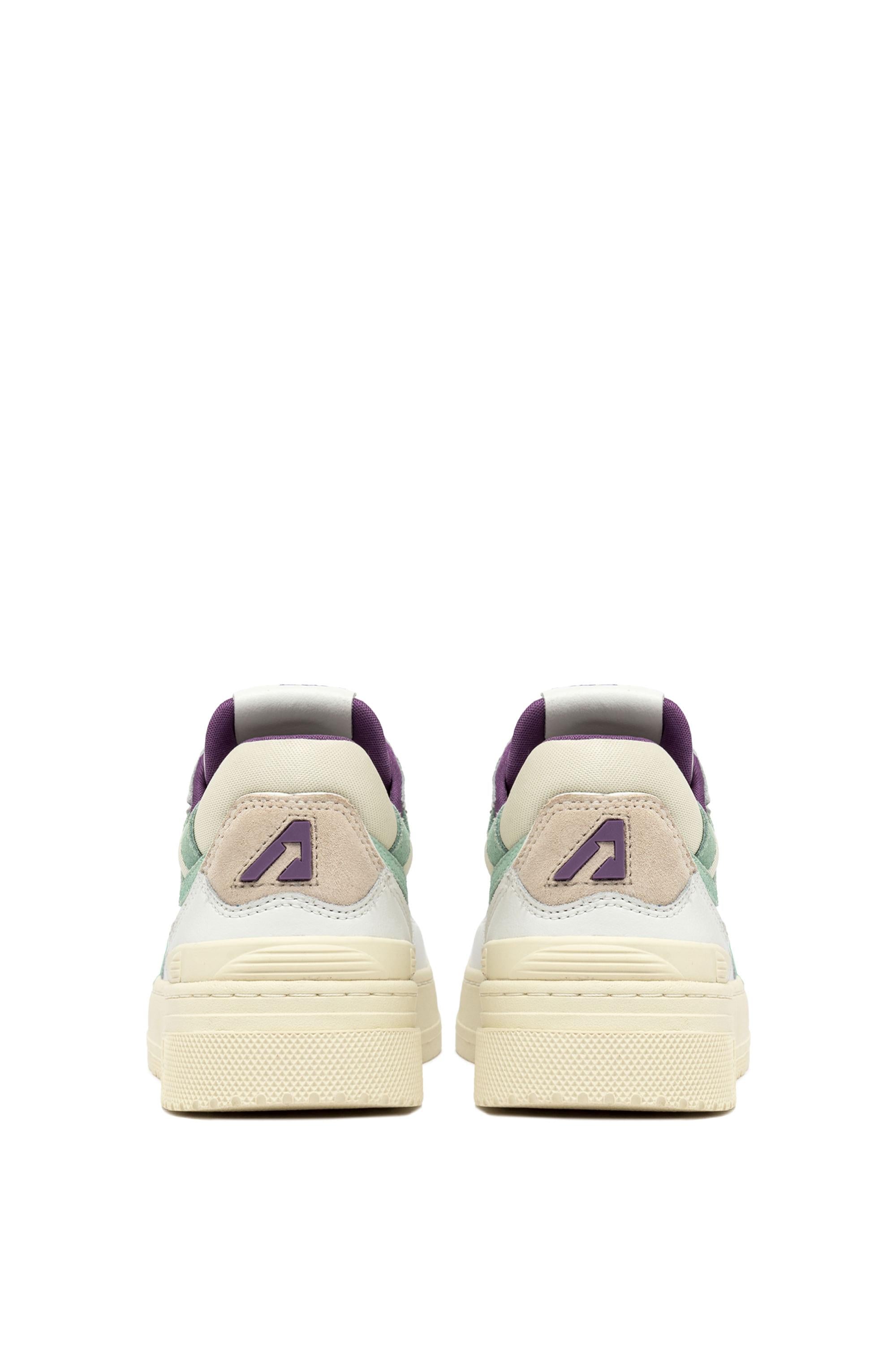 Autry Sneaker donna CLC con dettagli viola ROLW MY05 WHT/CAMEOGREEN 