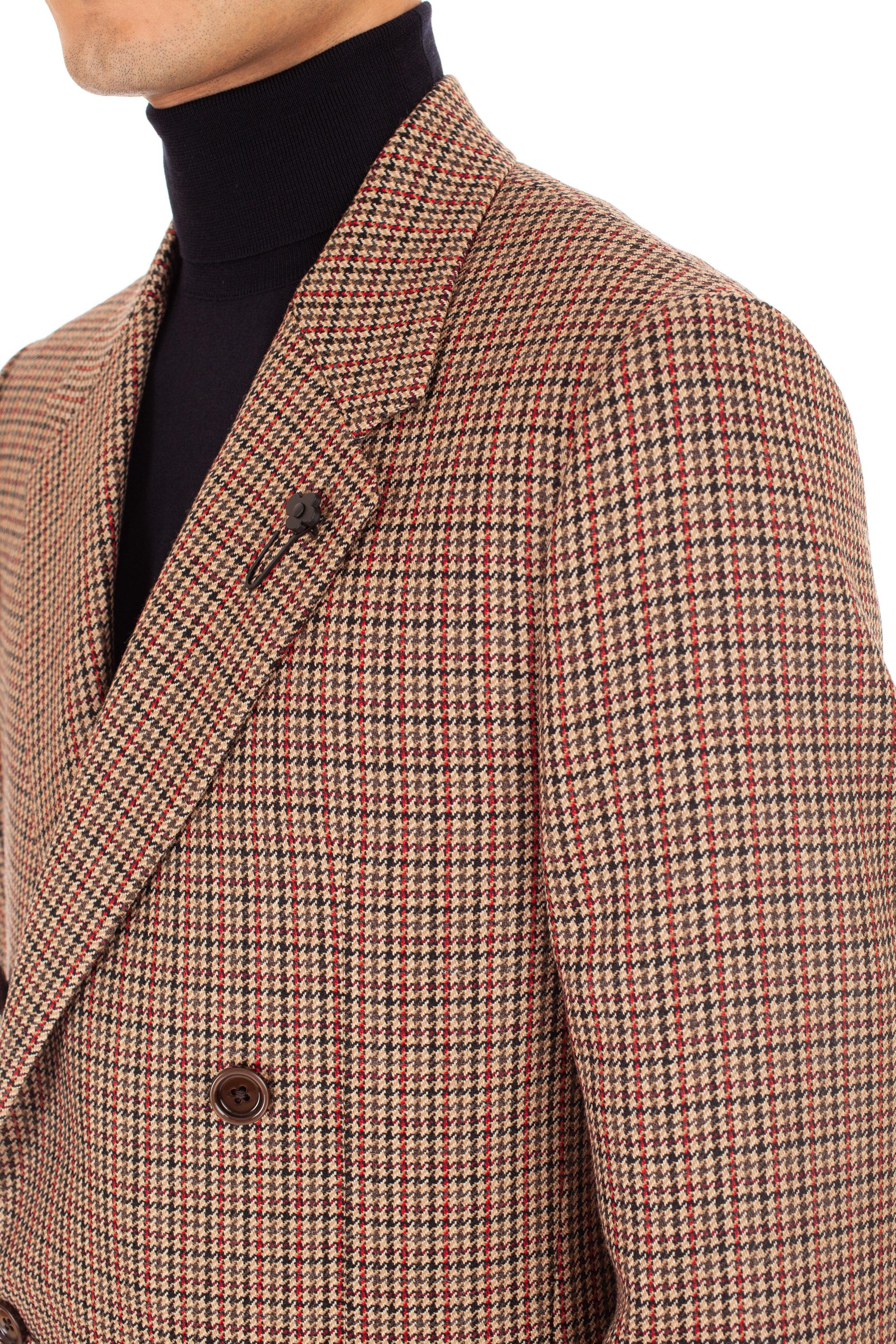 Lardini Giacca pied poule doppiopetto in lana IT6740E ITSK61541 300RO 