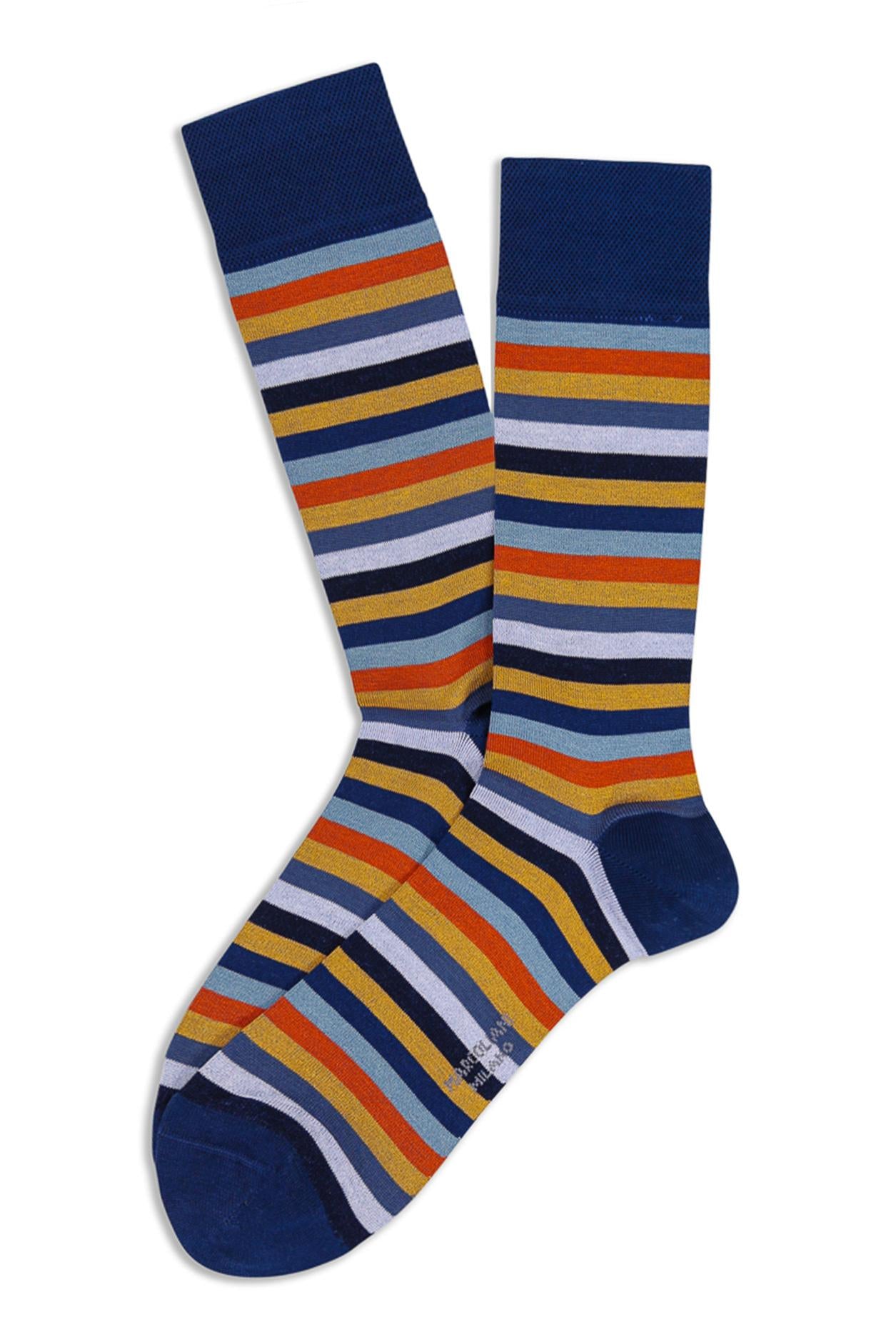 Calze in cotone stripes full color MAR3976L/2 Y14 Marcoliani 