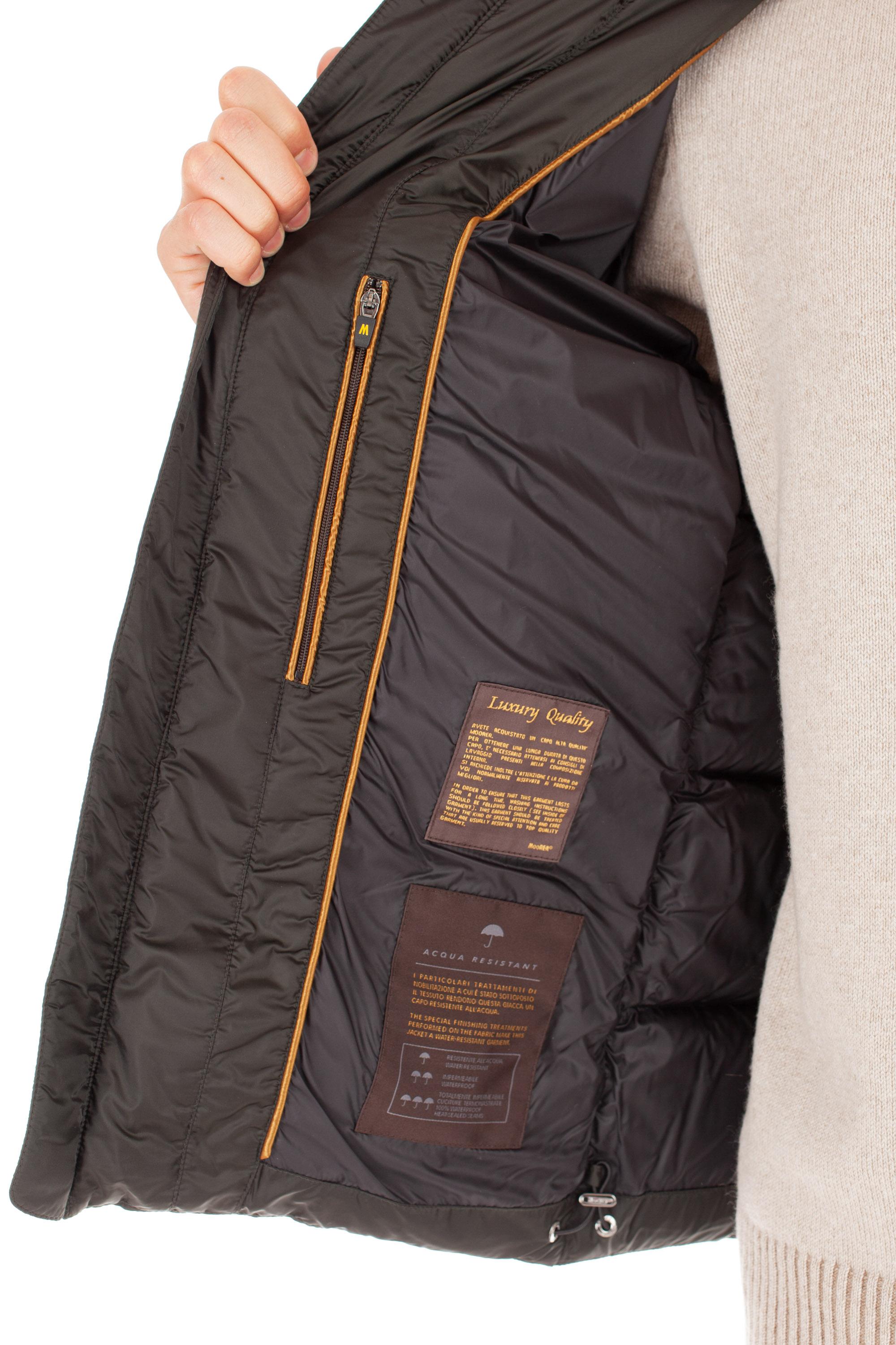 Moorer Piumino bomber con cappuccio rimovibile mod. brett-sh BRETT-SH 3 ASFALTO 