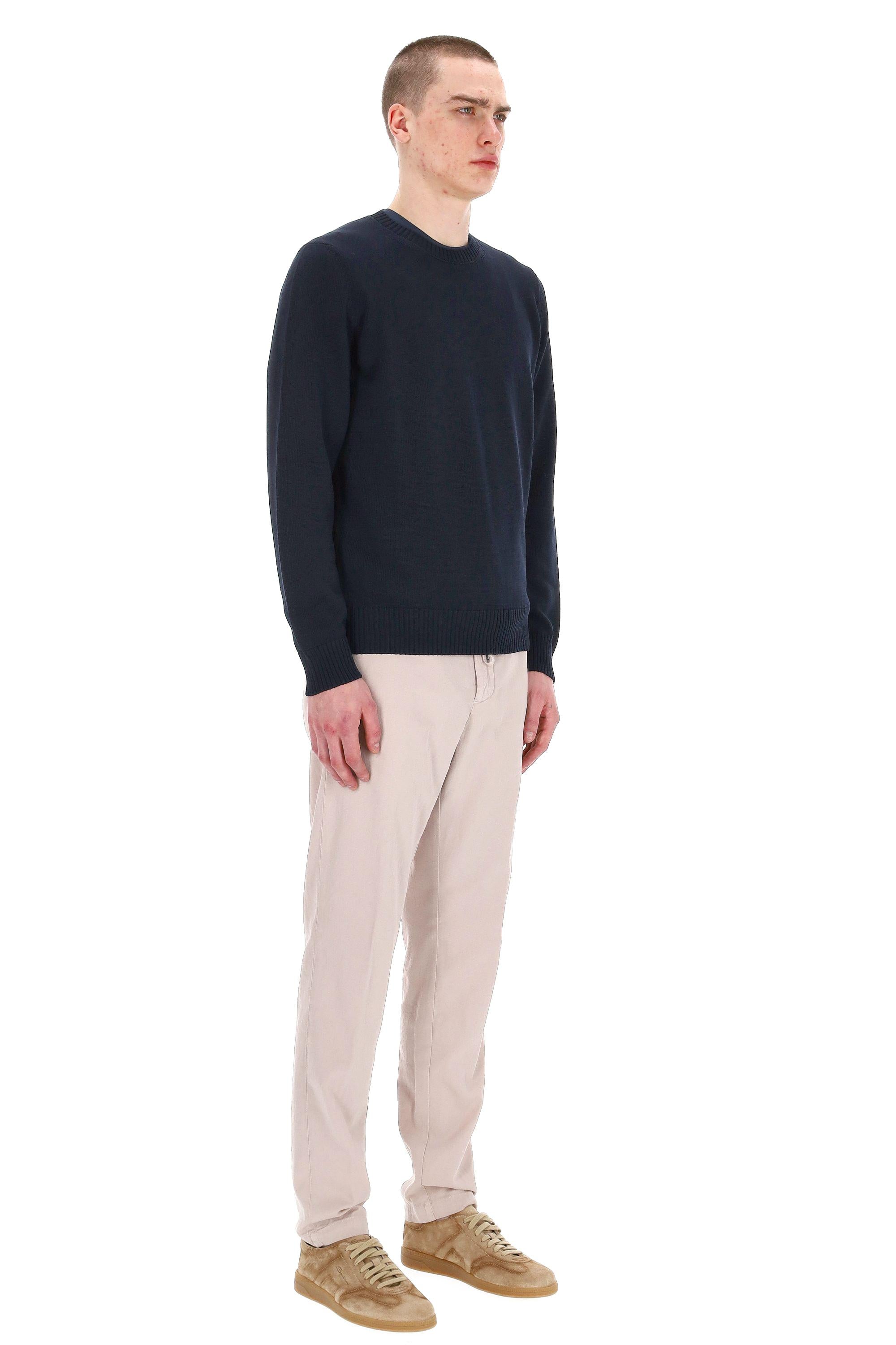 Maglia girocollo in cotone finezza 5 D8Z103/3 795 Drumohr 