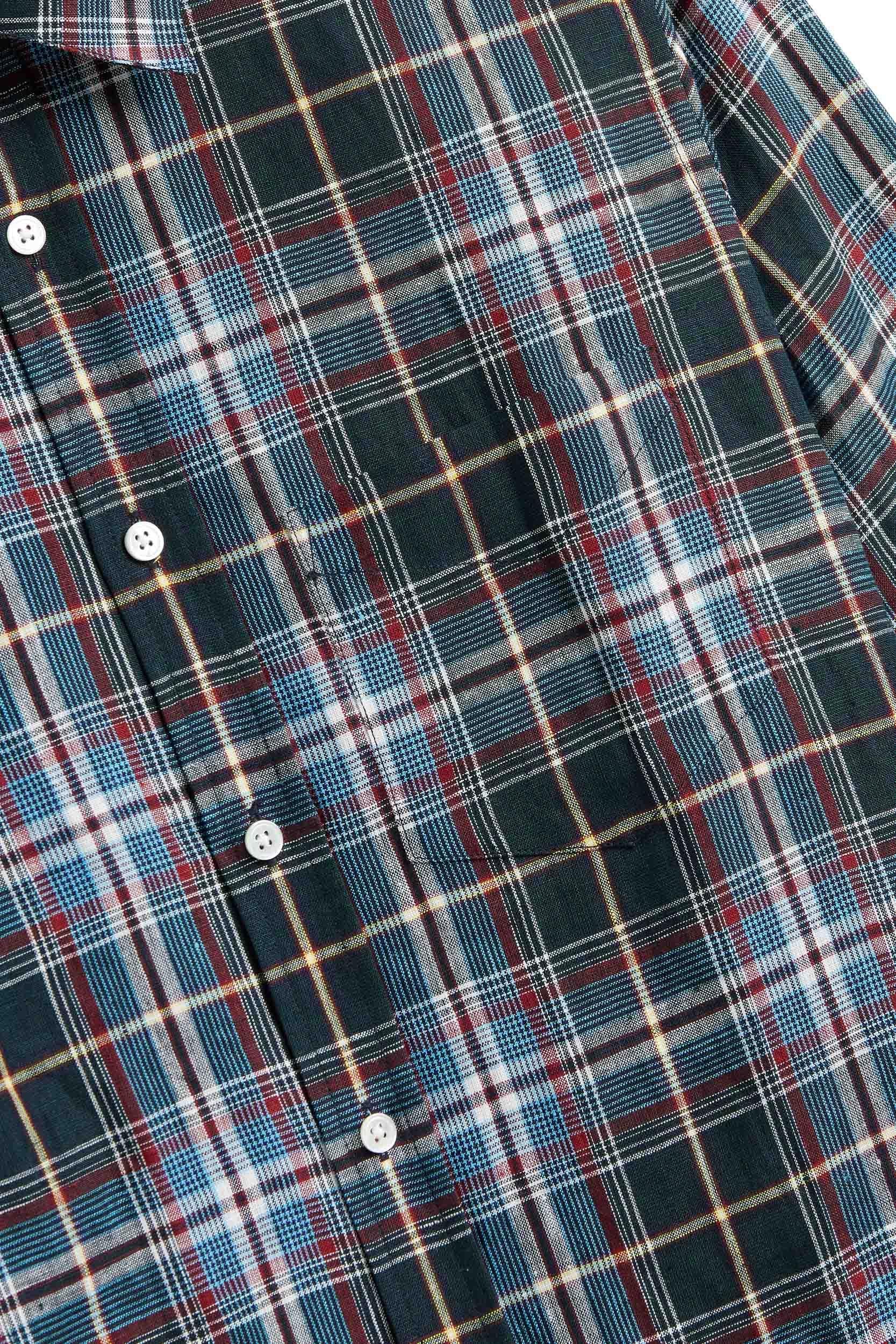 Portuguese Flannel Camicia madras in puro lino 055 MLTC 