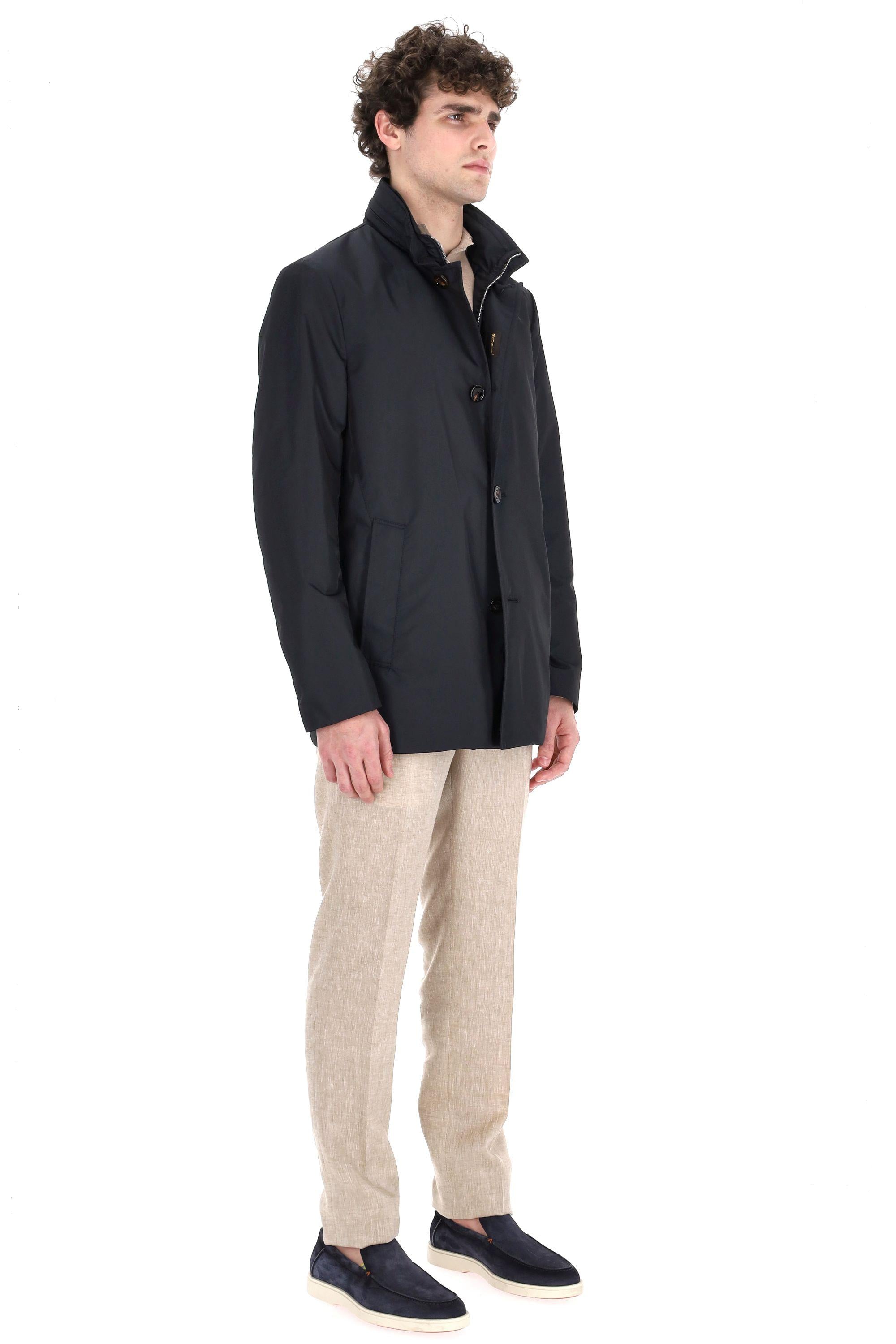 Car coat in nylon mod. Borromini-Wk BORROMINI-WK BLU Moorer 