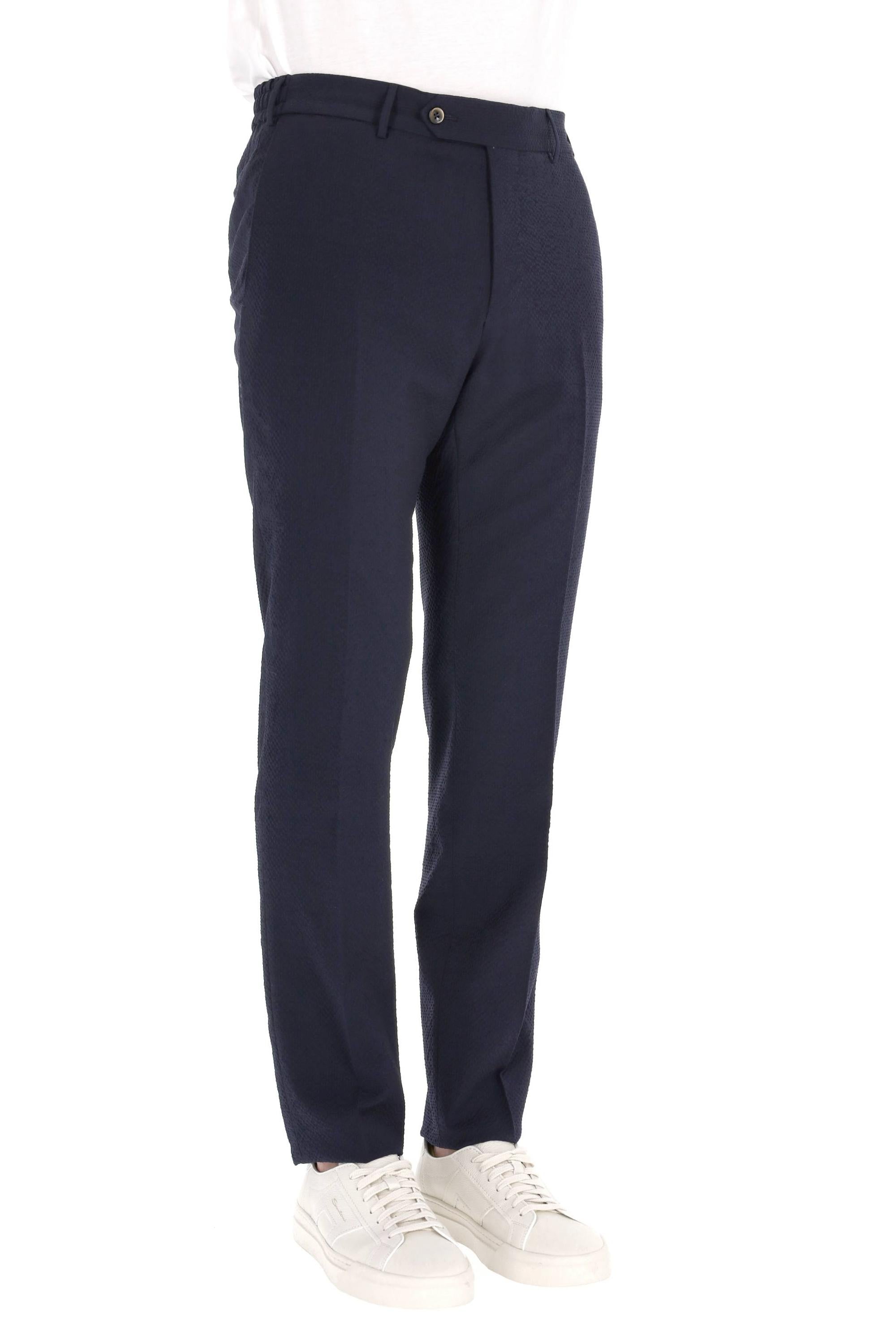 Pantalone in lana vergine goffrata Slim jogger VFJZ20CL1 ZI50 0360 PT Torino 