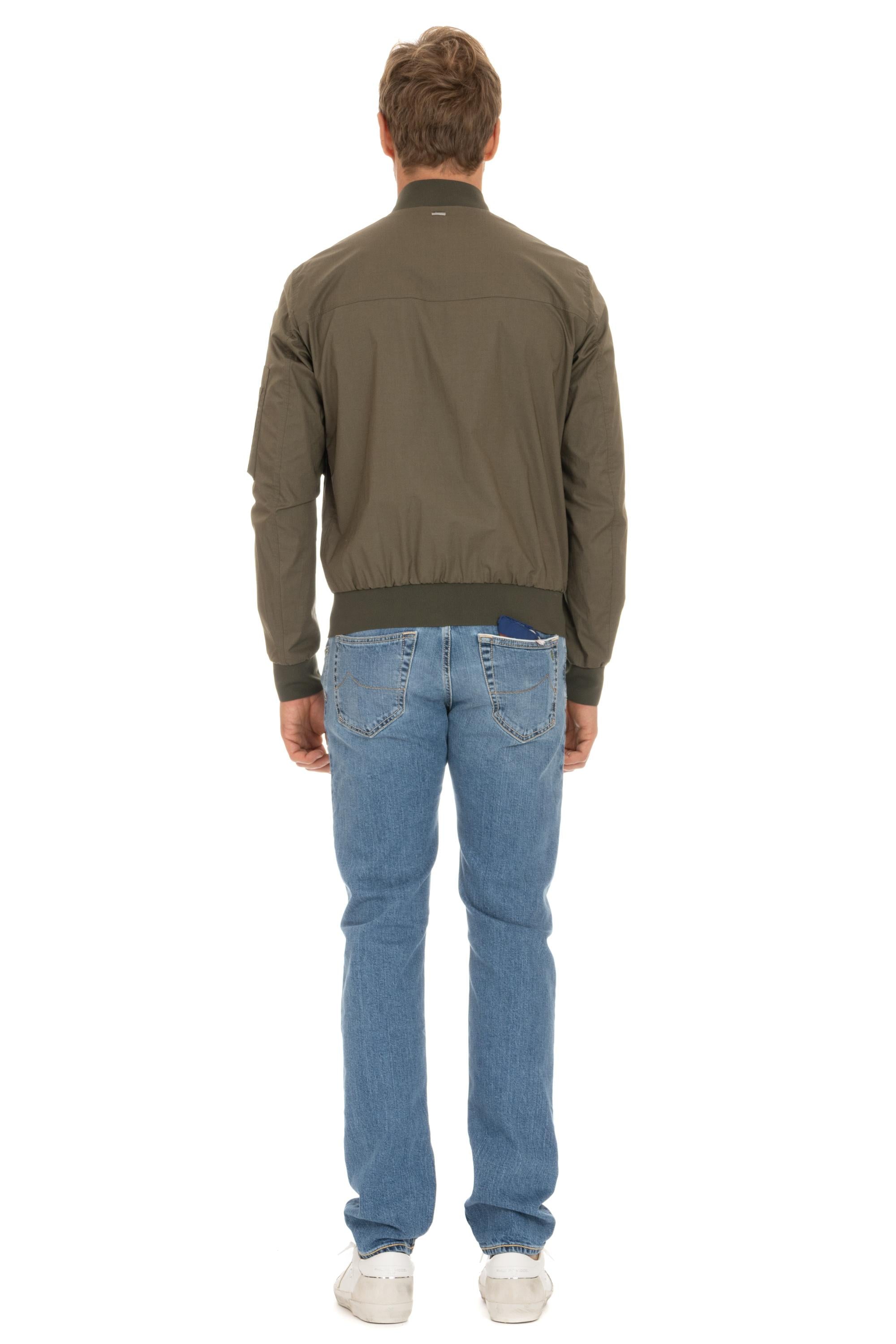 Herno Giubbino superlight in cotone comfort collo baseball GI000385U 7730 