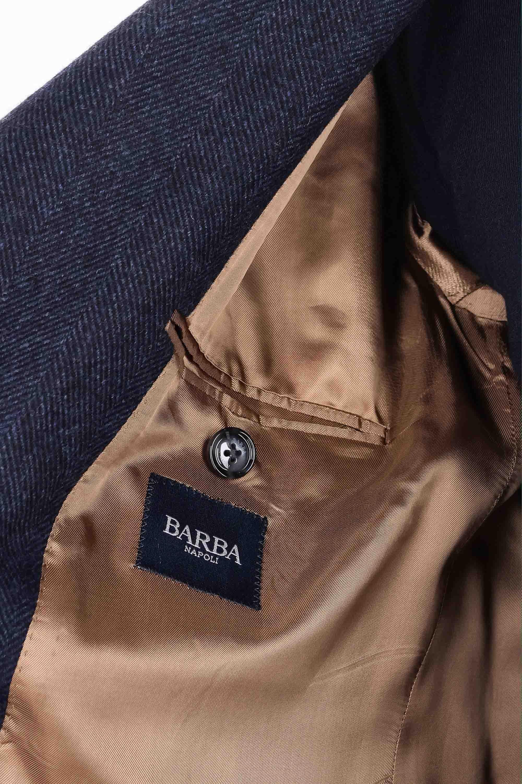 Barba Cappotto doppiopetto pura lana a resca COAT 43081 0001 