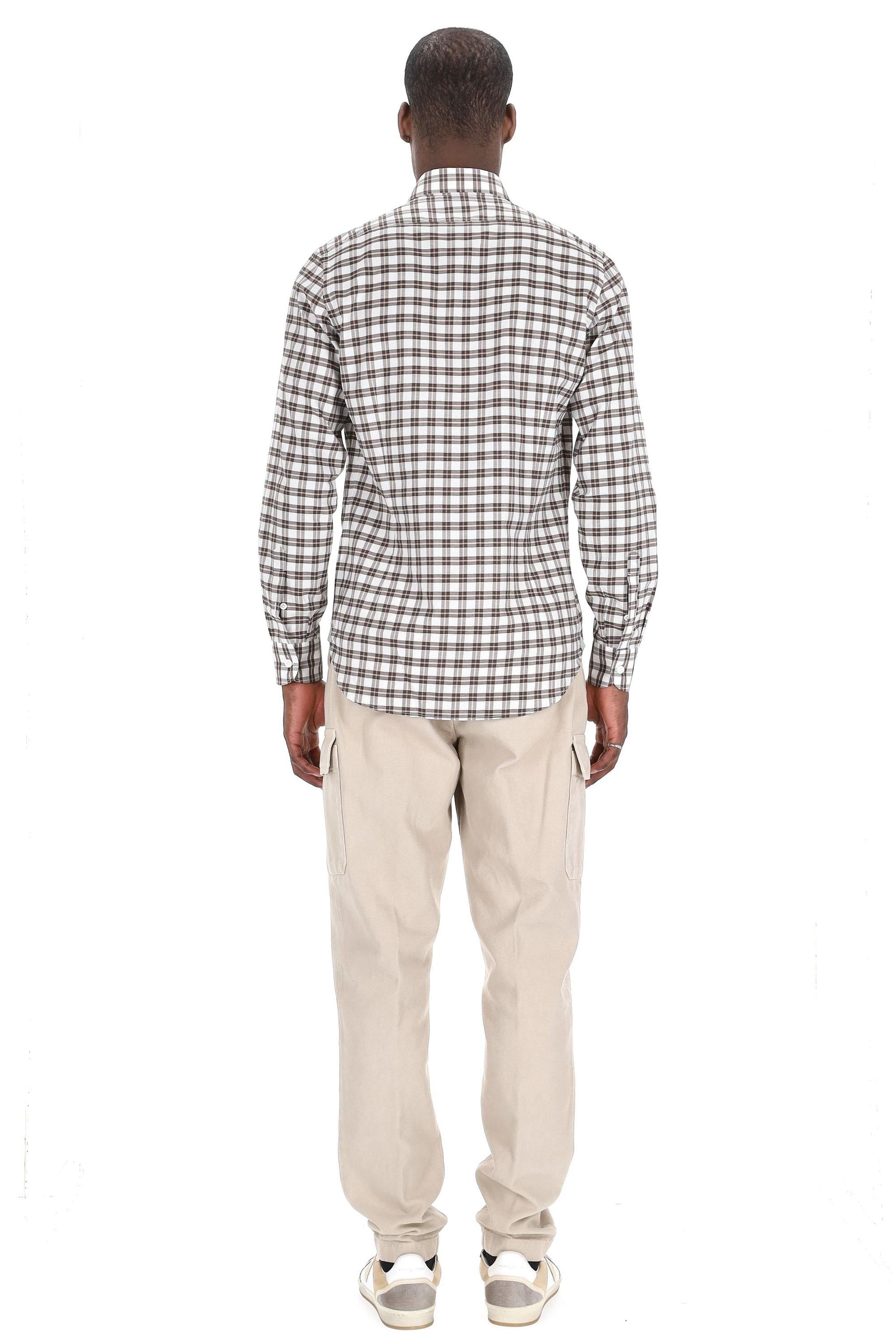 Camicia check in cotone L75CAMK01 TES0L141 25 Eleventy 