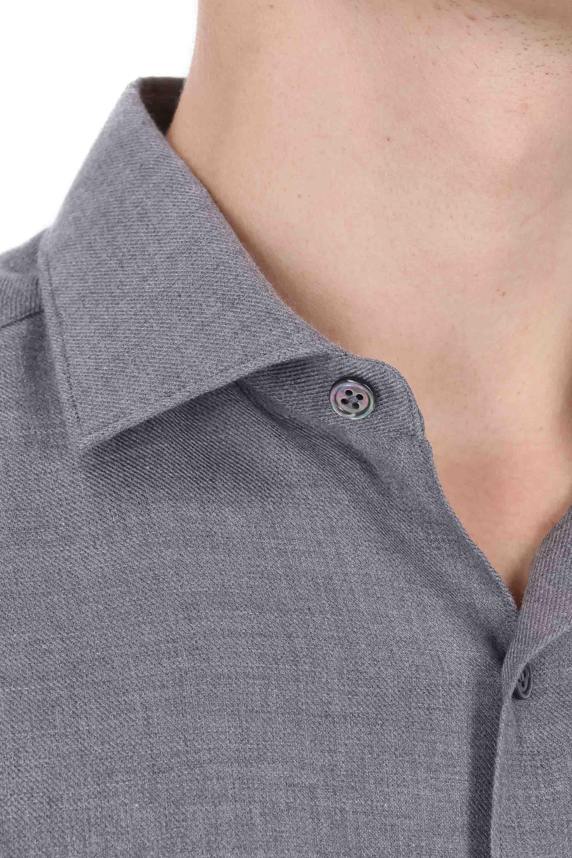 Zegna Camicia CashCo in cotone e cashmere E8X44A6-SRF5/2 046 