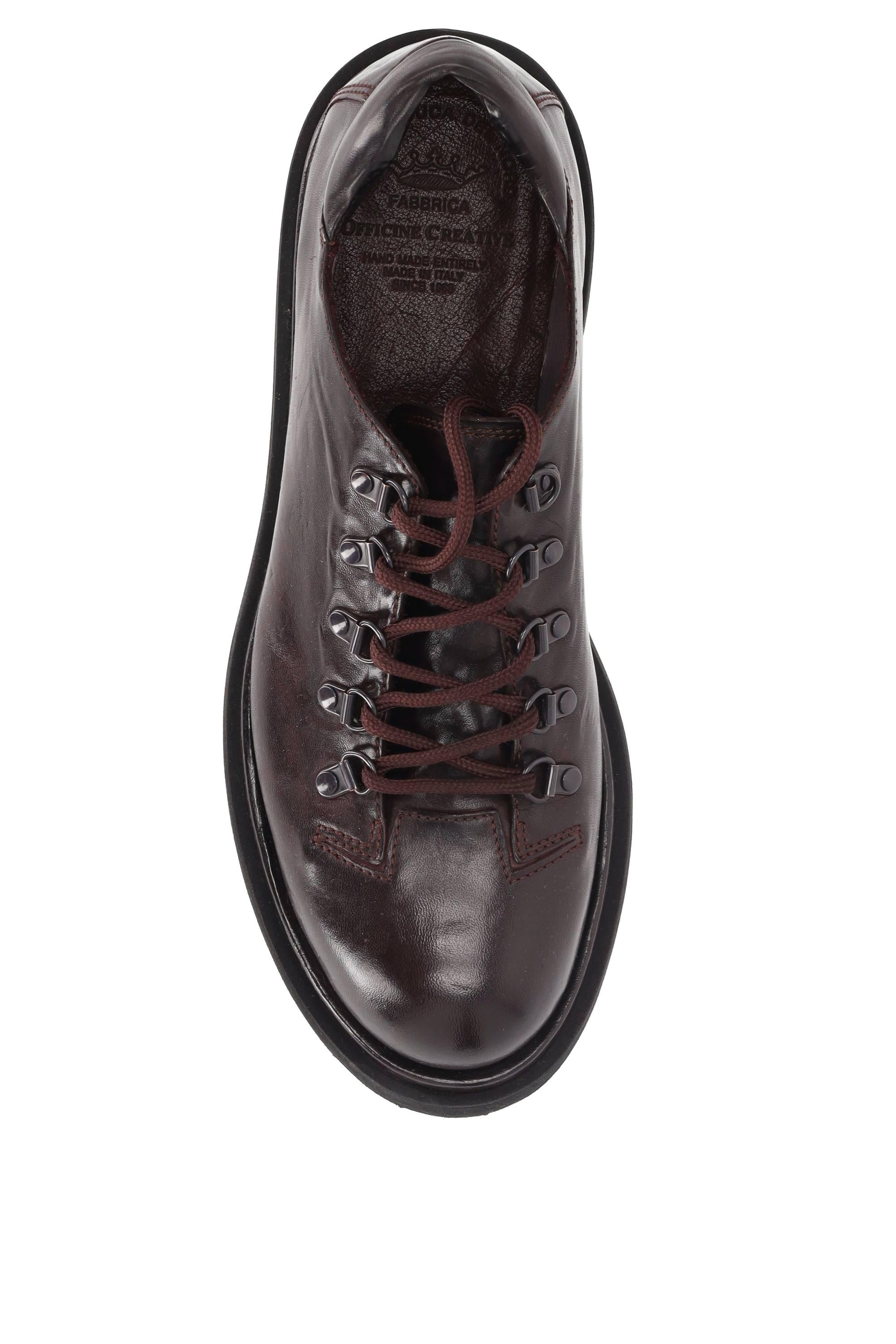 Officine Creative Scarpa rocciatore basso in pelle fondo St Moritz OCUEVED105NOVAKE663 OTTO 