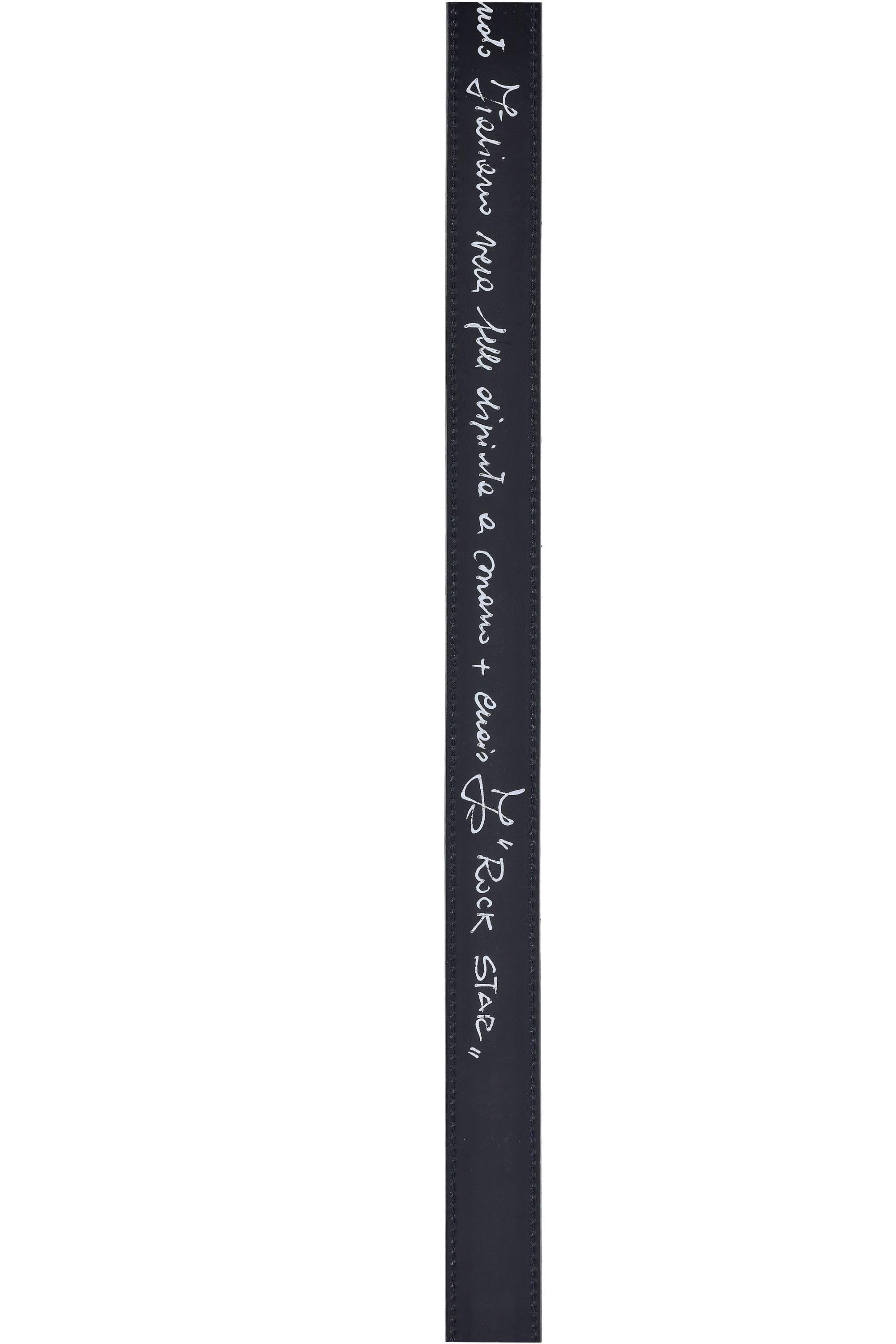 Artigianato Italiano Cintura artigianale dipinta a mano in pelle "Rock Star" ROCK STAR MLTCLR 