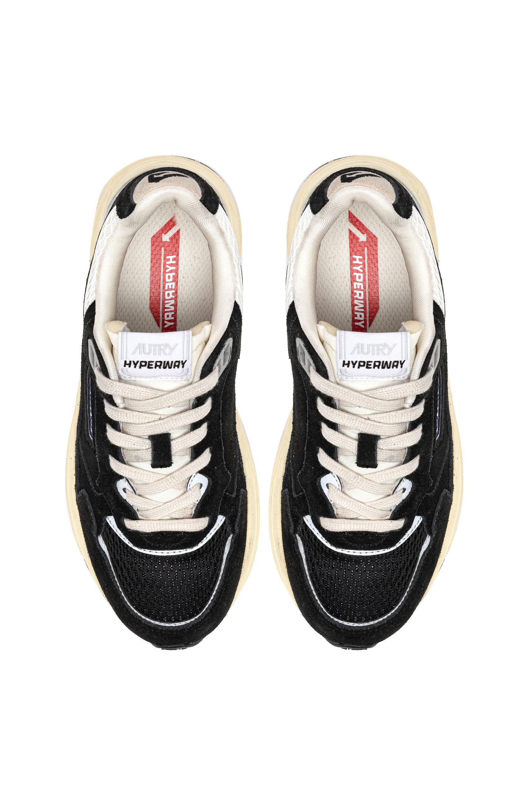 Autry Running in camoscio modello Hyperway HYLM UM07 BLACK/SILV 