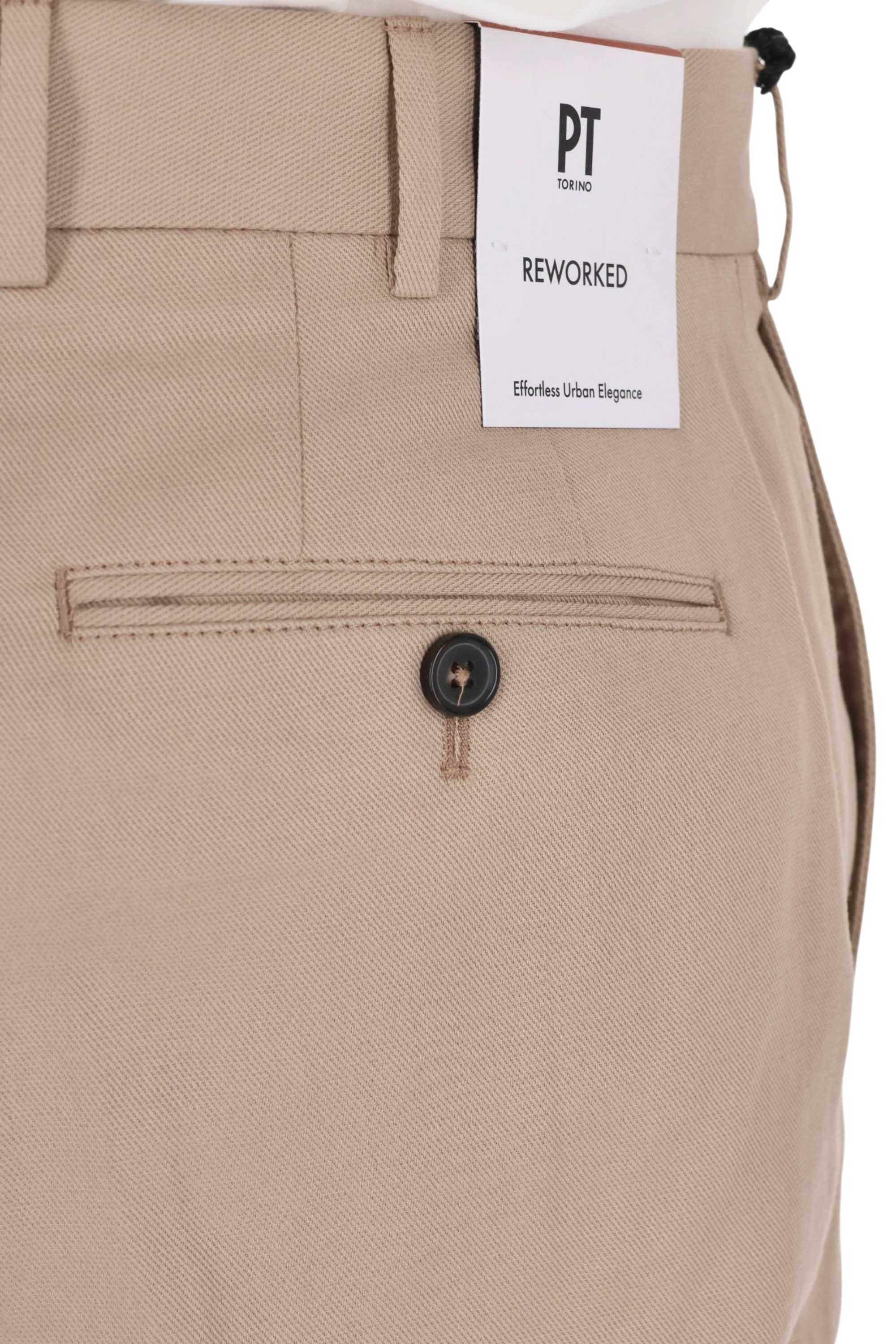 PT Torino Pantalone in bull di cotone-lino Master fit COASDSZ00REW PM31 0060 