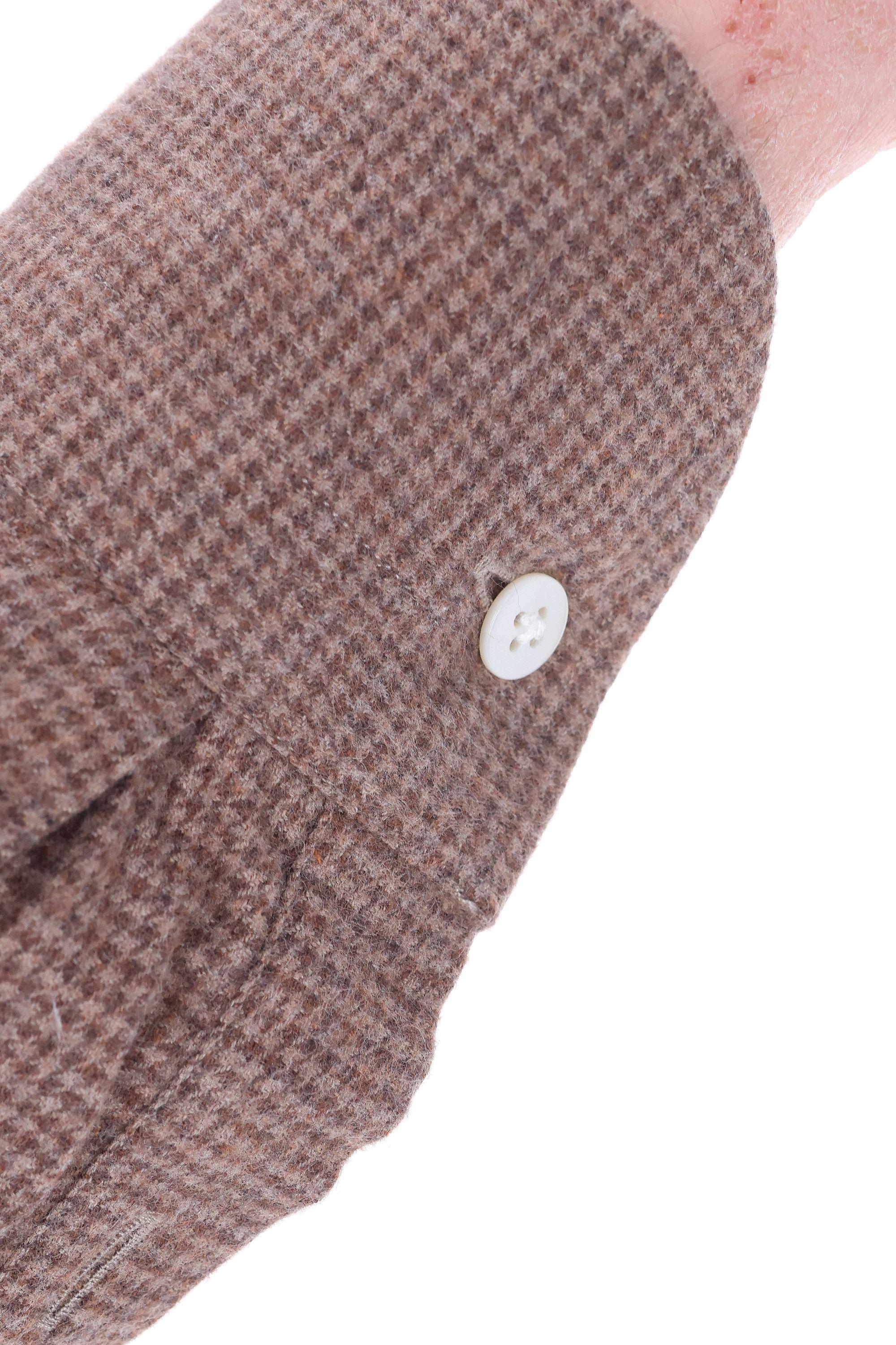 Borriello Camicia sartoriale in flanella pied de poule 19067 4 