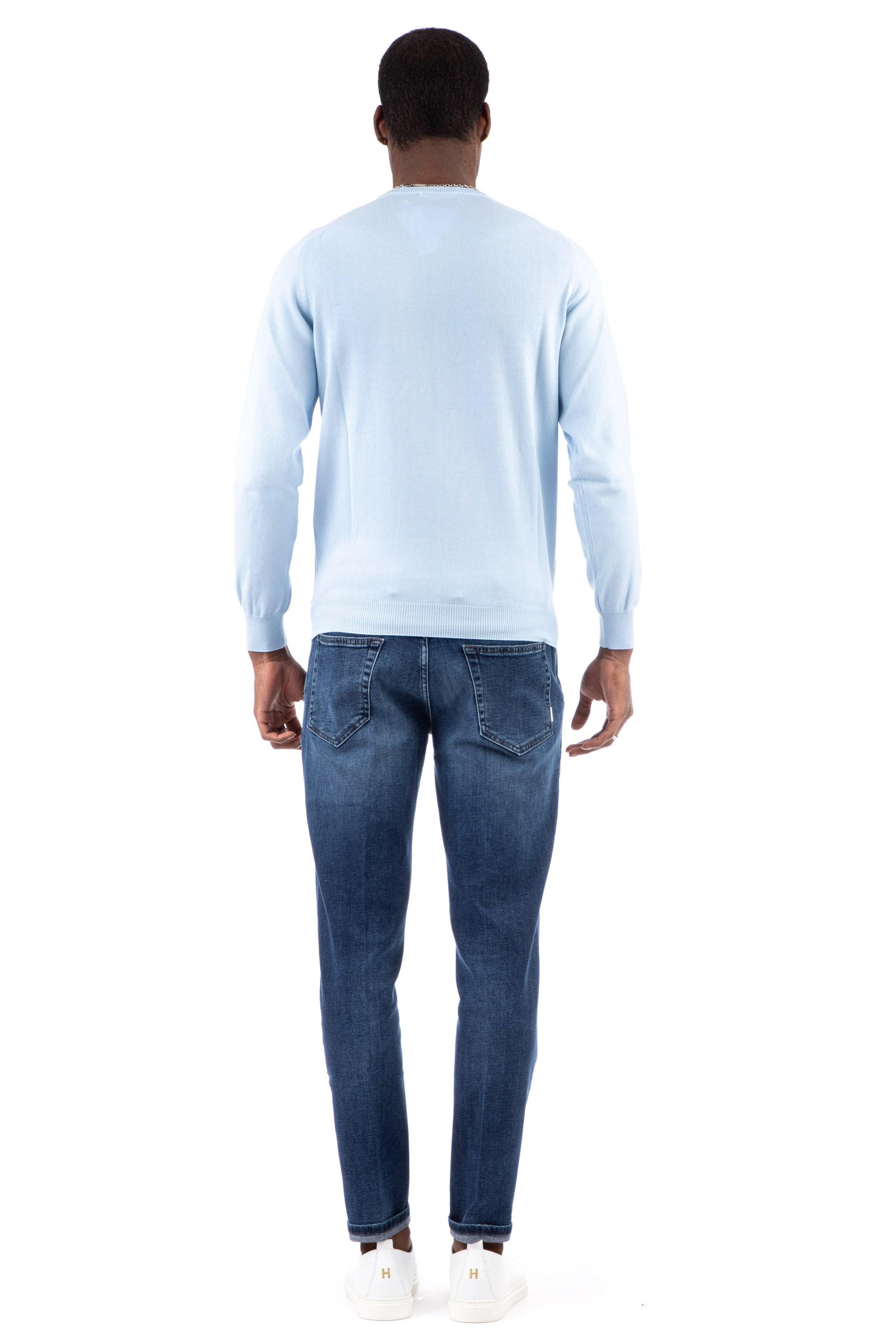 Il Setaccio Maglia girocollo in cotone giza superior MU330F 167F Z0194 