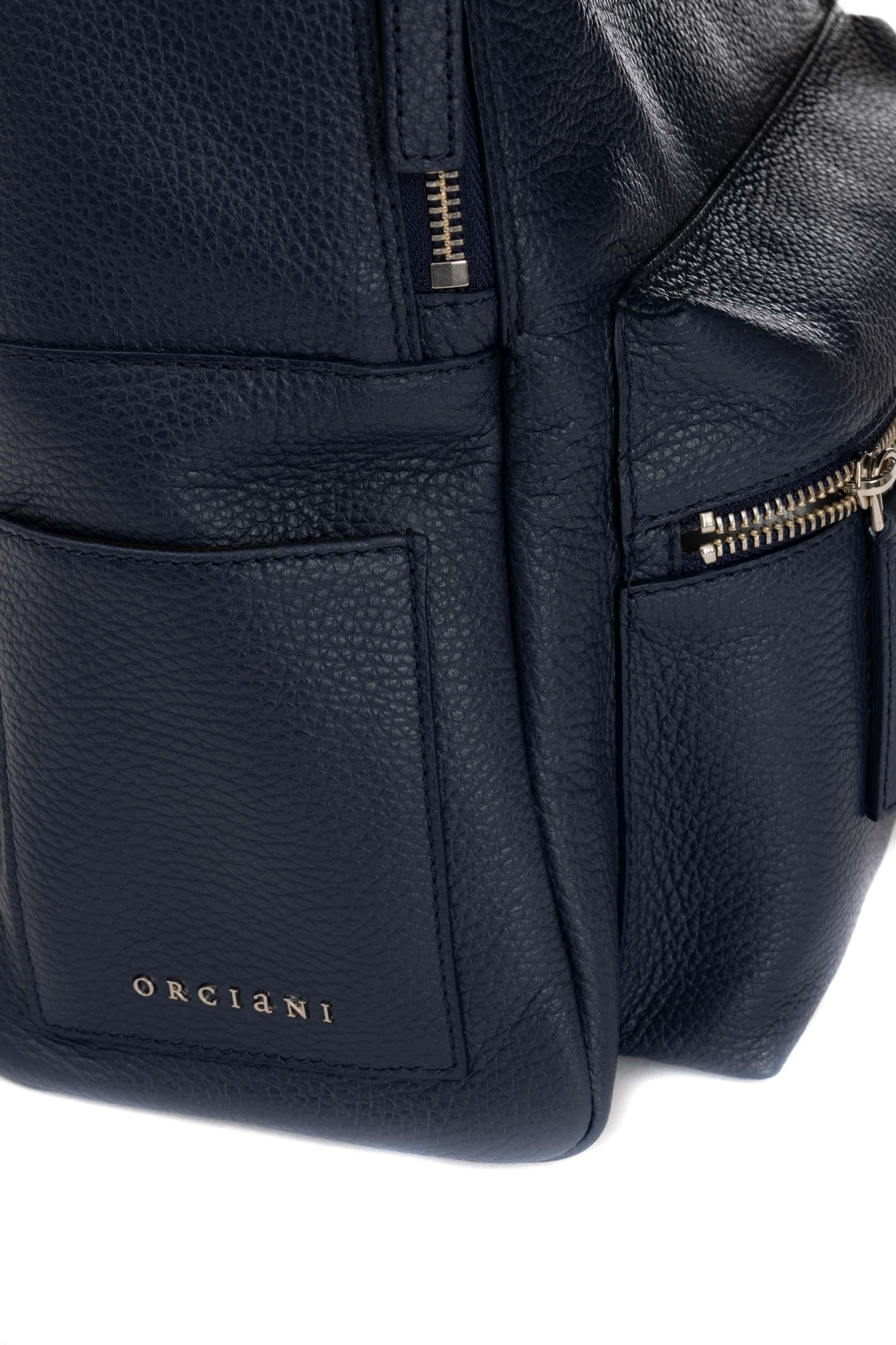 Zaino in pelle martellata P00711_MIC/2 NAVY Orciani 