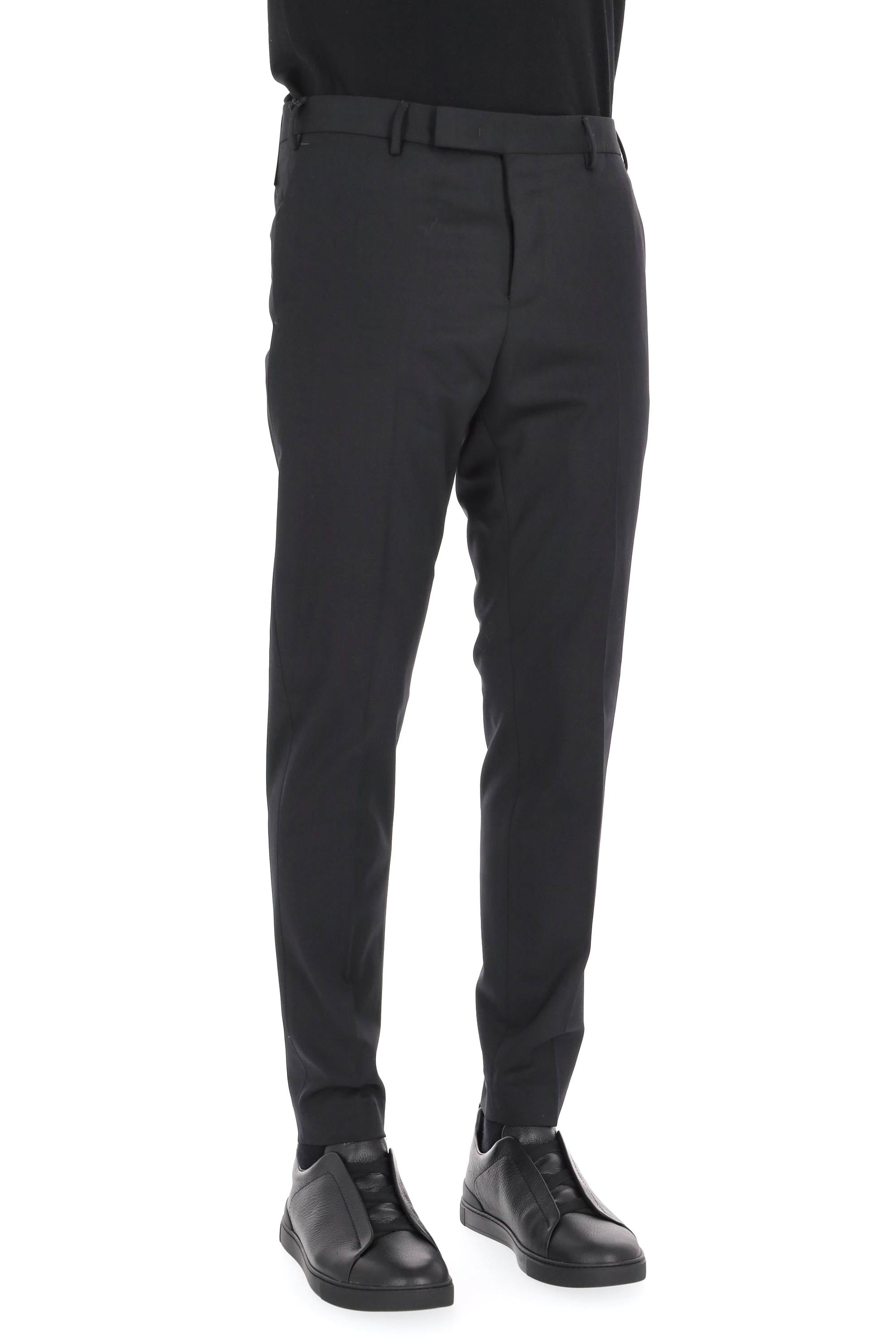 Pantalone in batavia di lana b-stretch fit Dieci AFX0Z00FWD MA37/3 0990 PT Torino 