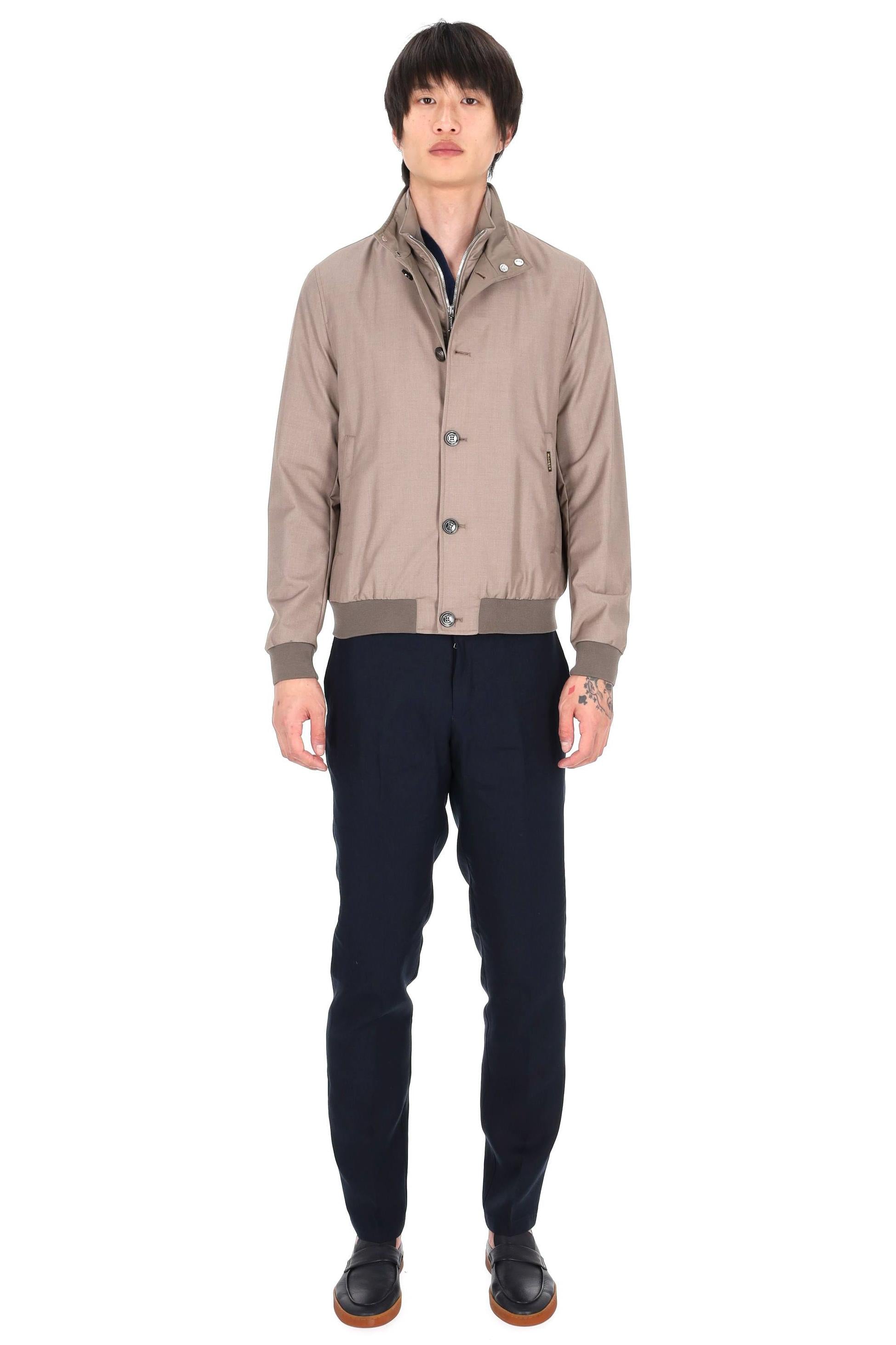 Moorer Bomber in tessuto tecnico anti stropiccio linea Acqua mod. Bernie-Pum BERNIE-PUM SABBIA 