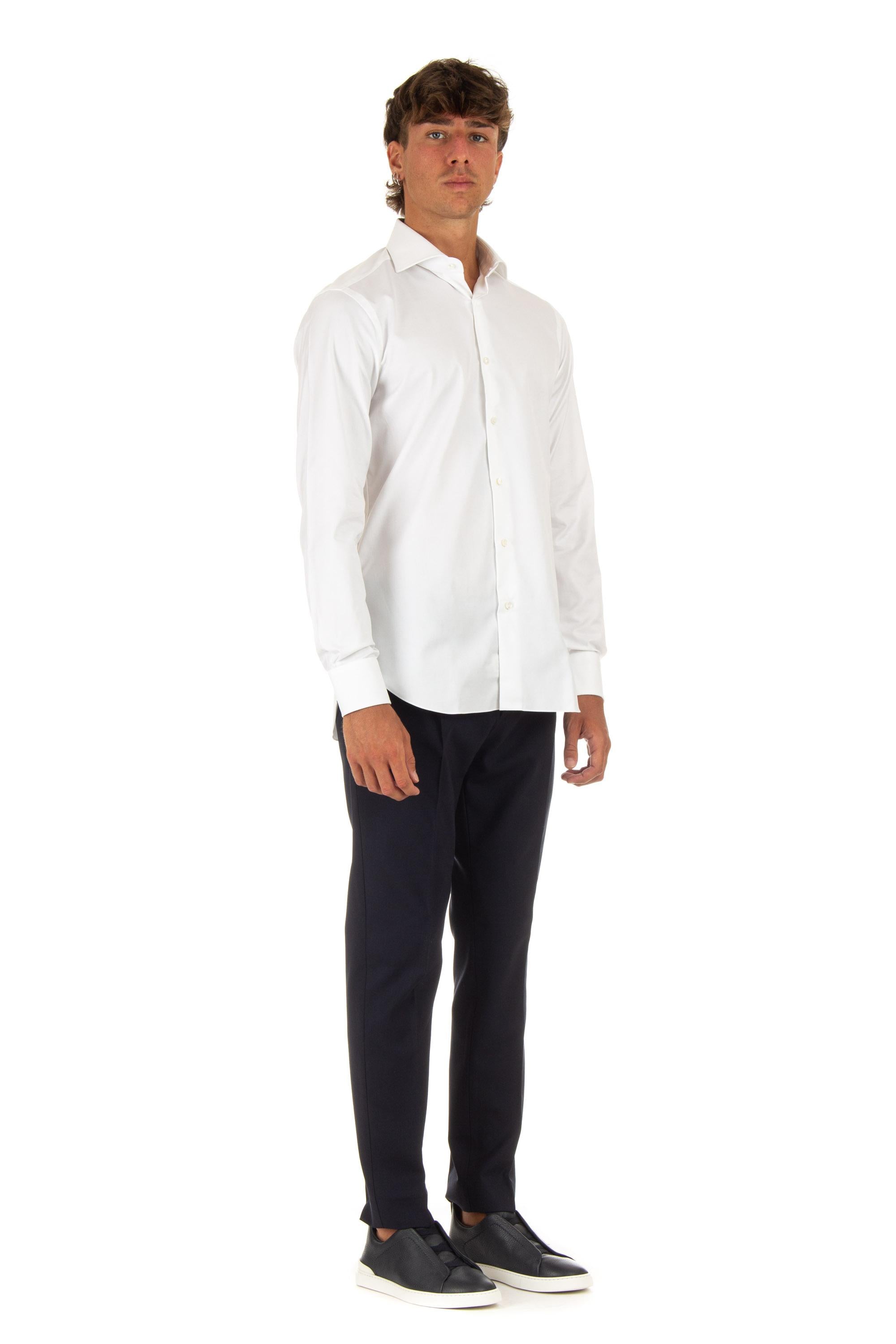 Camicia in twill journey linea culto I1U13P01PZ5812U BIANCO Barba 