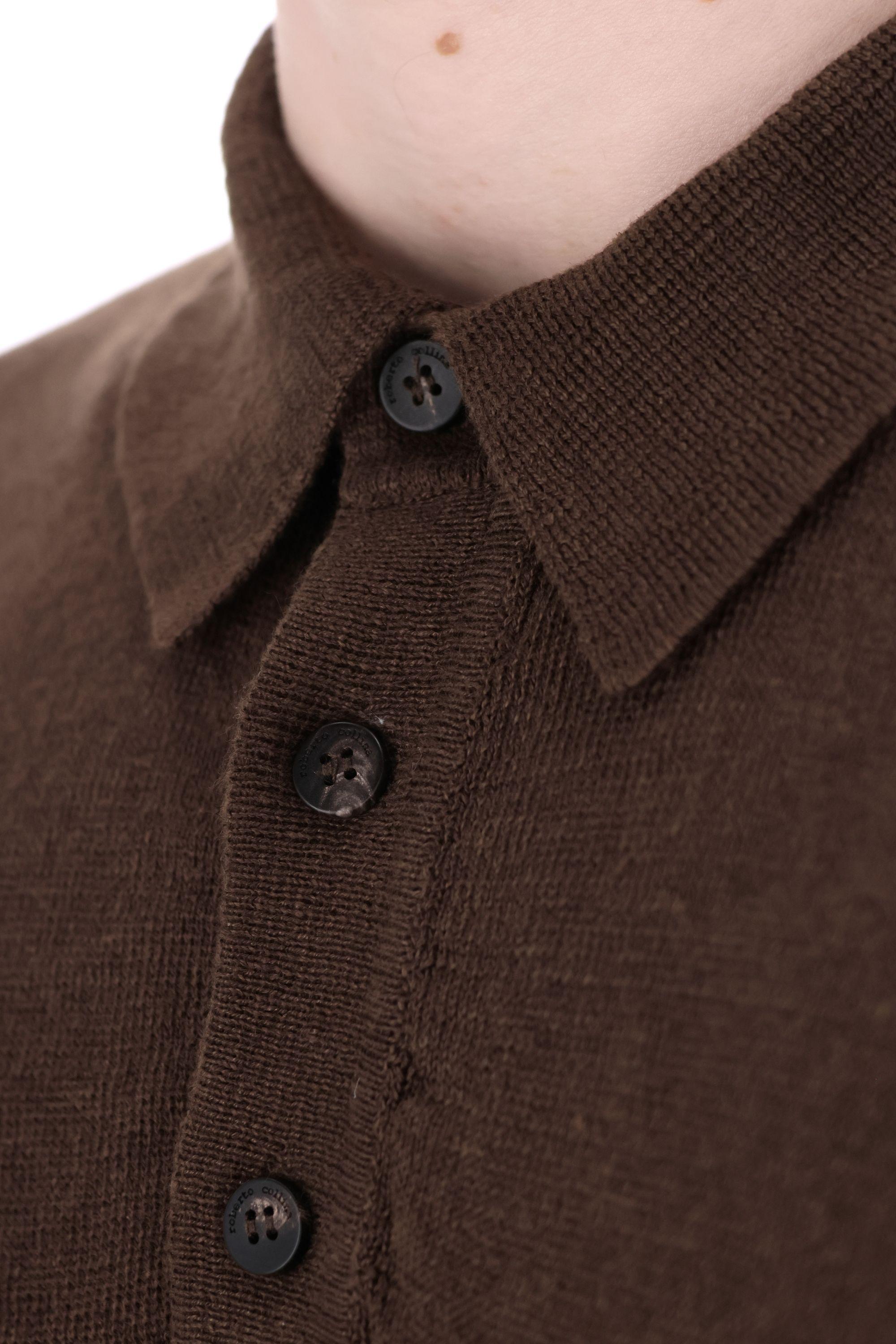 Polo manica corta in lino RB20024 RB2008 Roberto Collina 