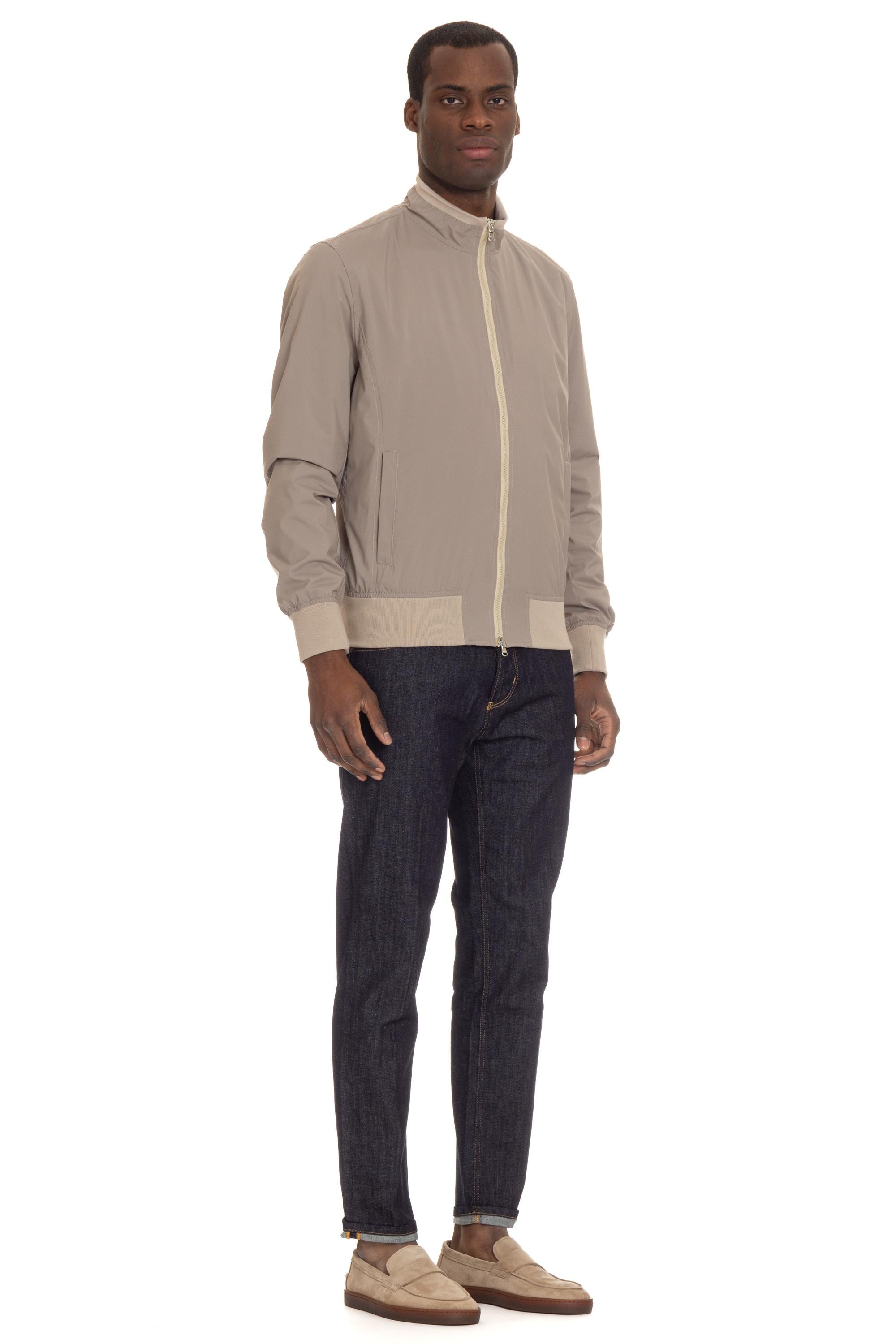 Giubbino bomber in nylon stretch superlight 41150 0002 Barba 