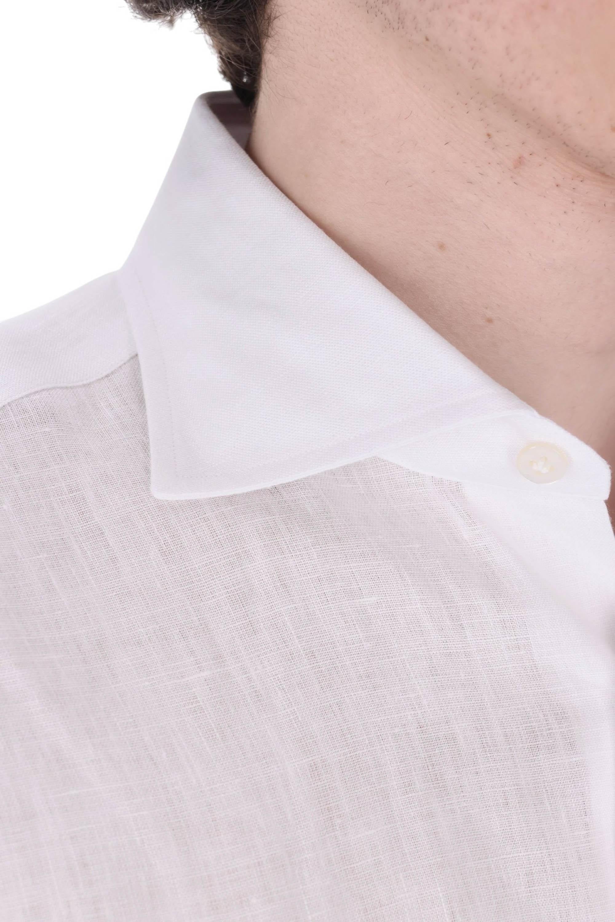 Borriello Camicia in lino tinta unita 22019/4 1 