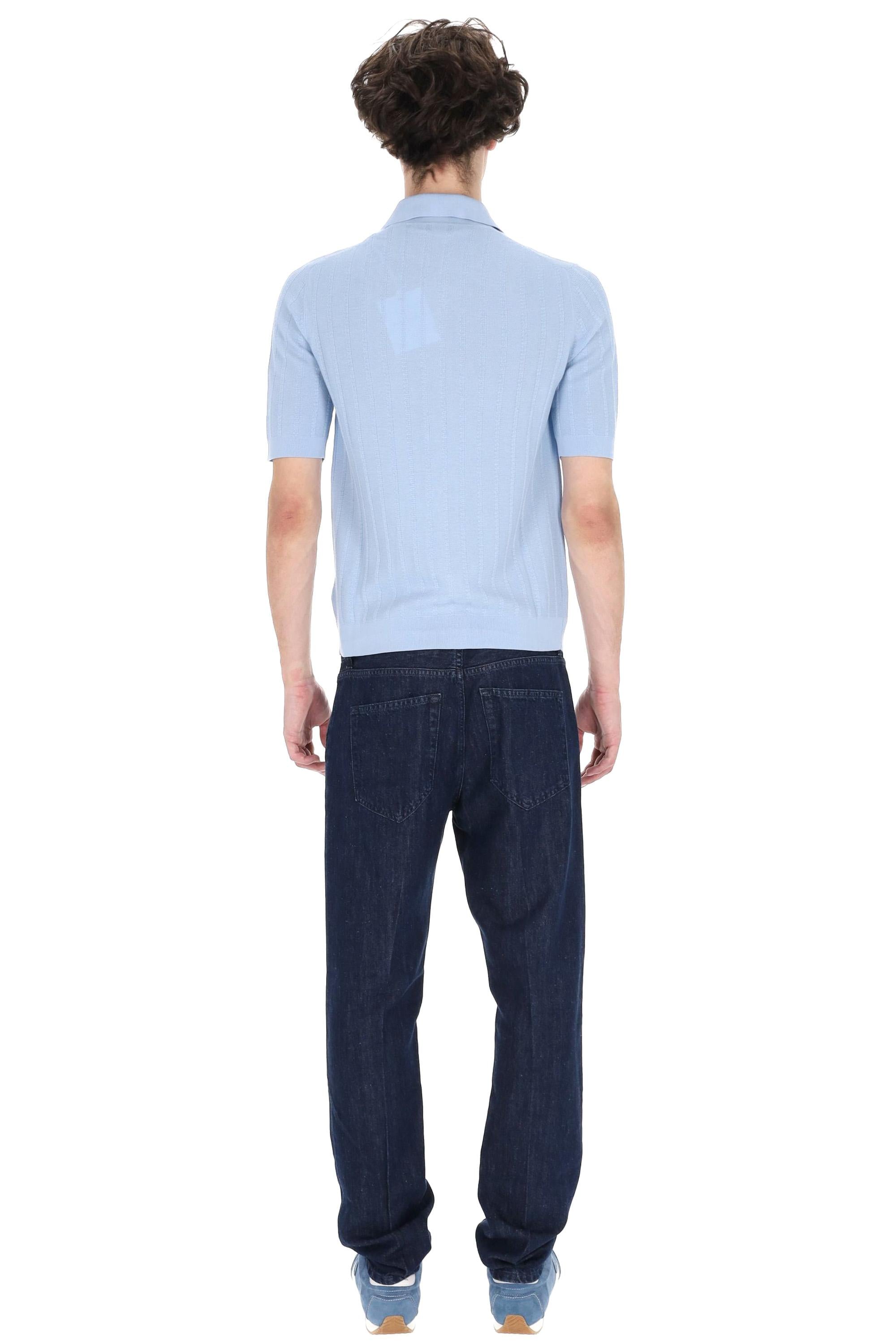 Ballantyne Polo-camicia in cotone tramato B2H025 14CME 13091 