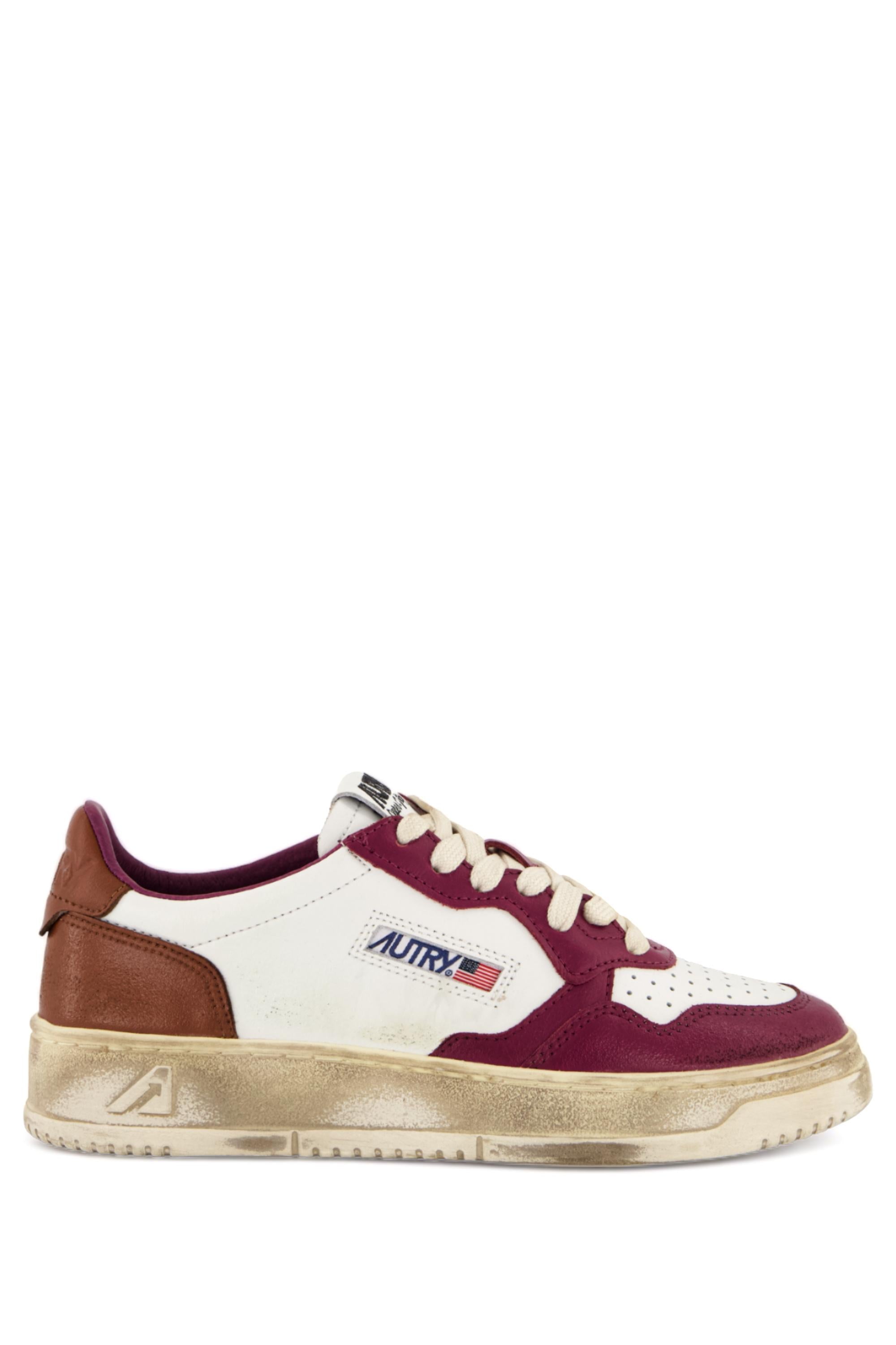Sneaker donna super vintage in pelle AVLW SV40 RSPRYRD/CSHL Autry 