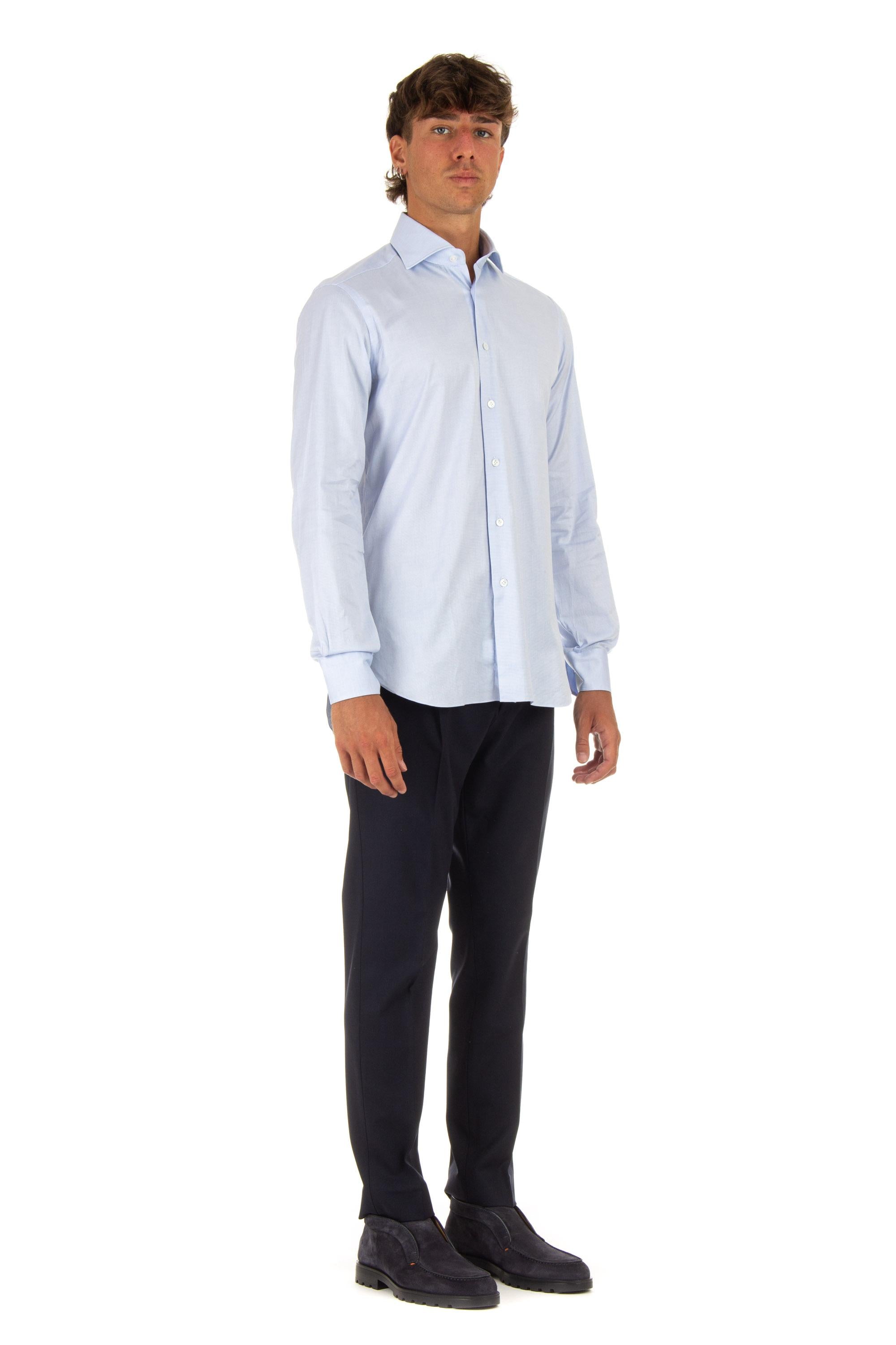 Camiciamicro tramata in cotone linea culto K1U13P0134111/2 2 Barba 