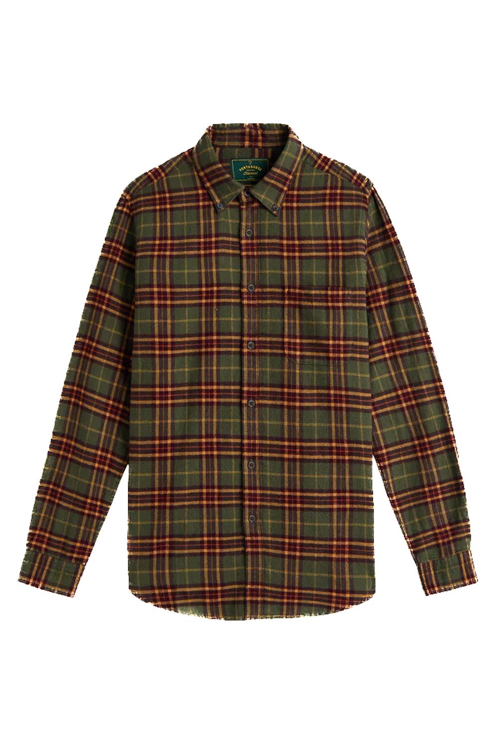 Portuguese Flannel Camicia in flanella di cotone modello Hoop 044 MLTCLR 