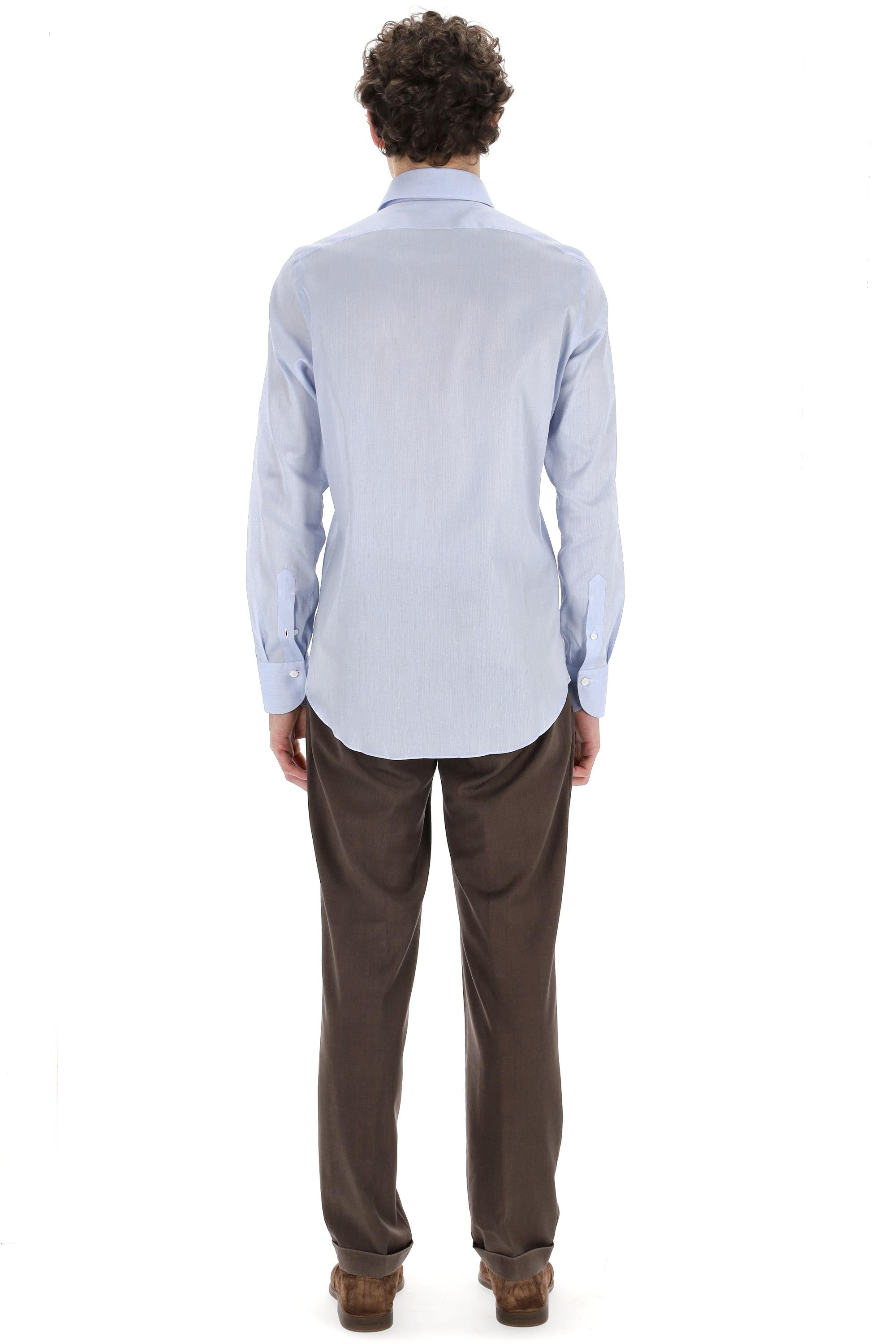 Finamore Camicia sartoriale in cotone collo ustica ML22-UT-Z 840001 C0089/2 05 