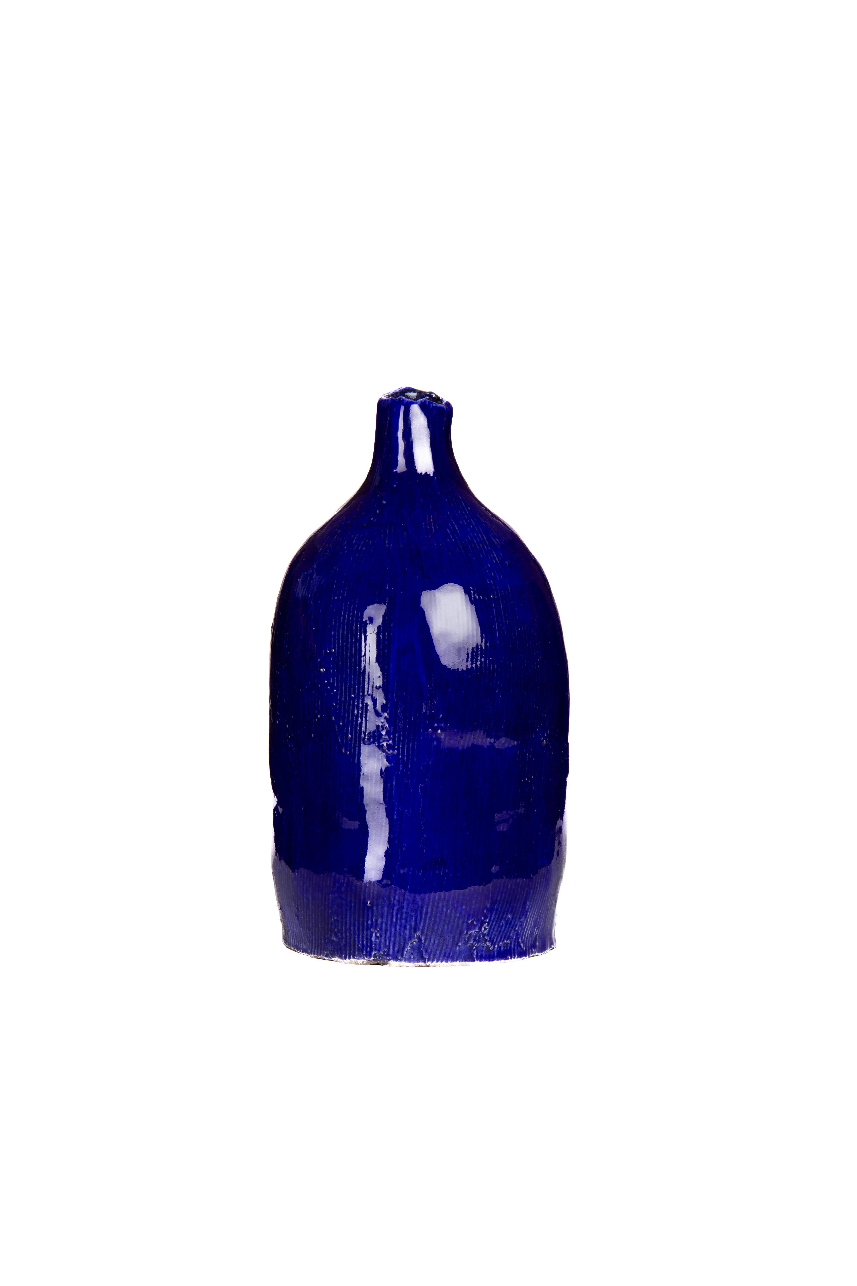 Vaso artigianale in ceramica JAR 4 BLUR Il Setaccio 