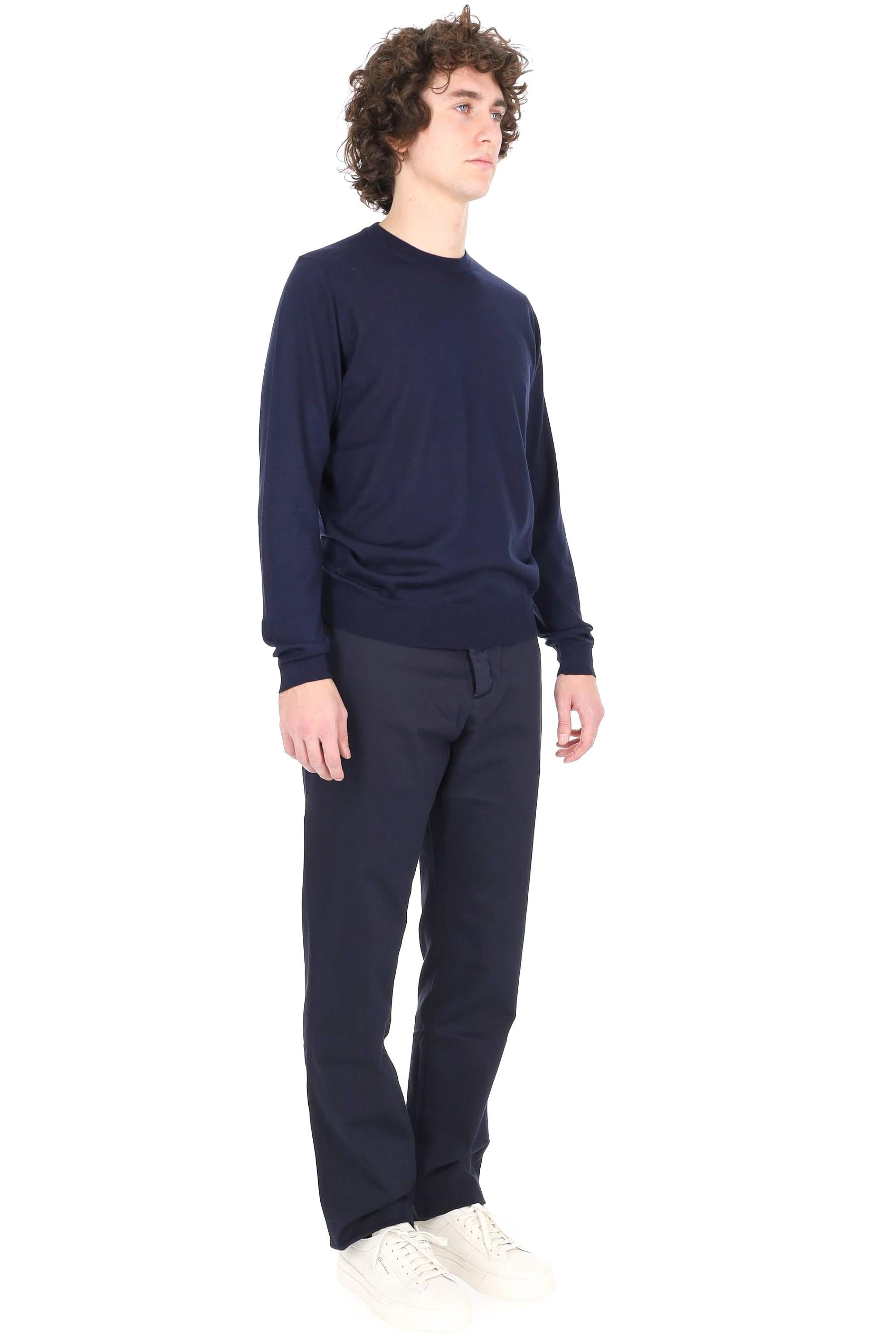 Drumohr Maglia girocollo in leggero cashmere-lana-seta D0KK103L-2 790 