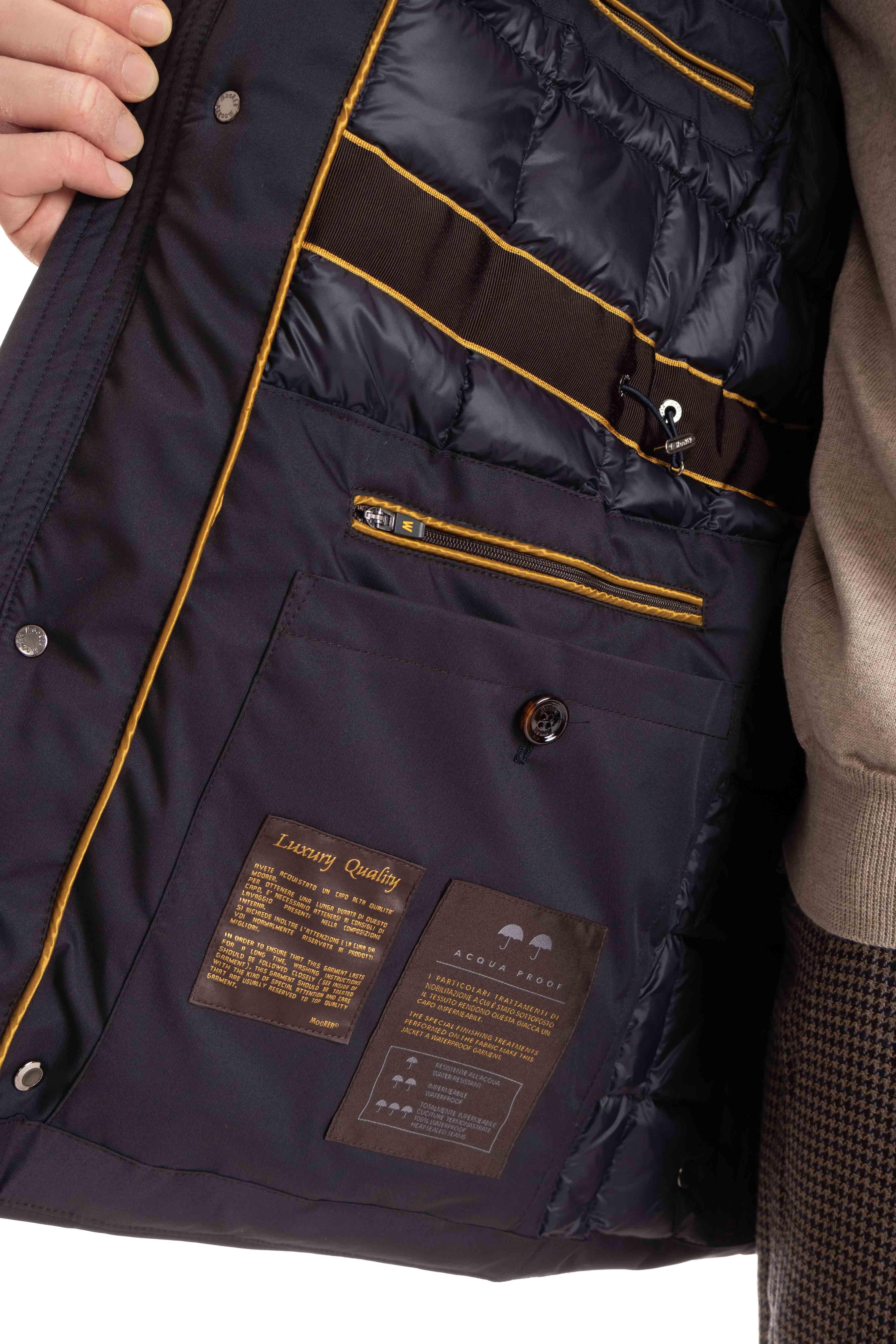 Moorer Giubbotto idrorepellente imbottito in piuma mod. Orio-Ads ORIO-ADS U0402 