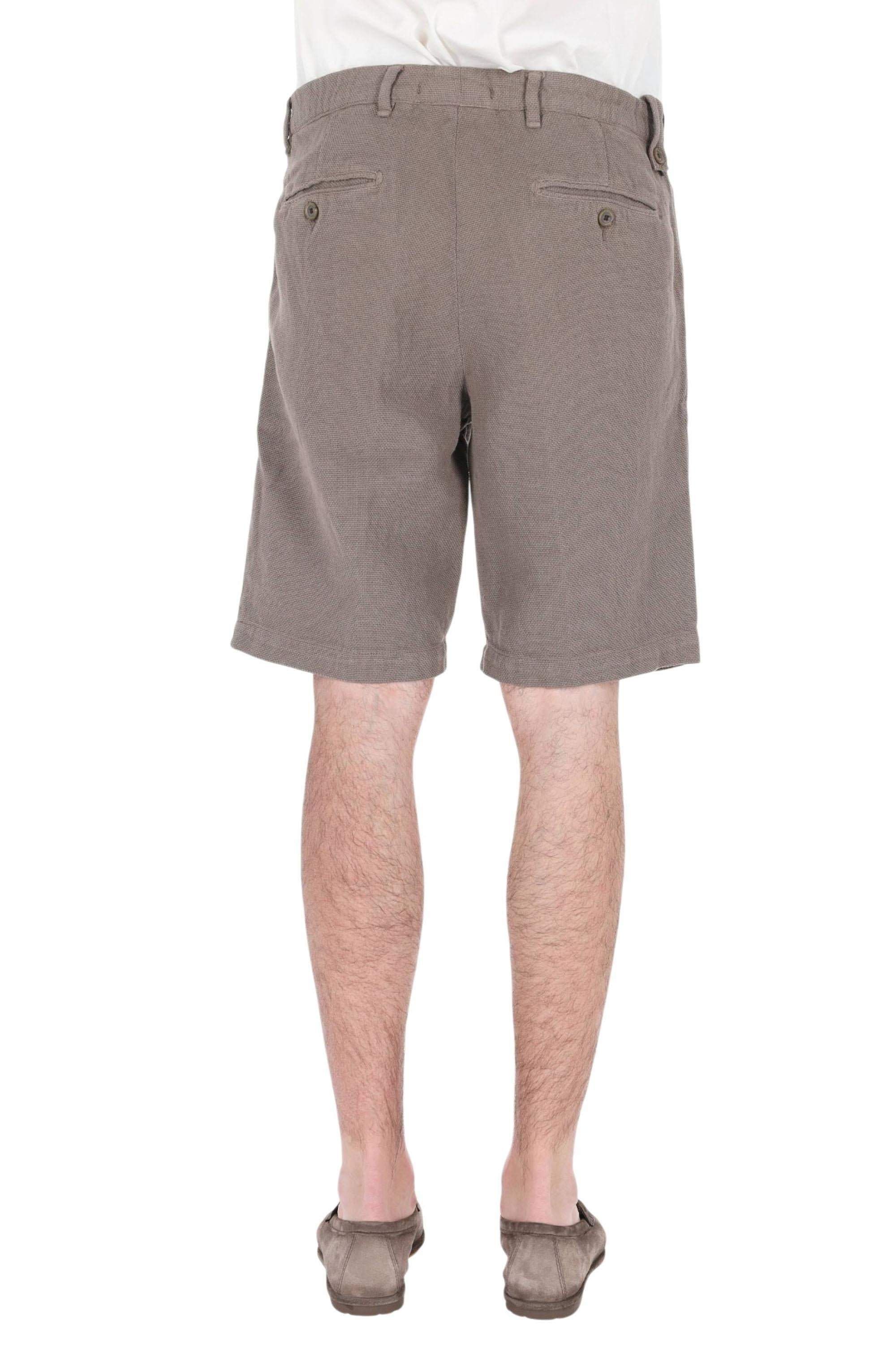 Myths Bermuda tramato in cotone e lino 26M74B 87-3 49 