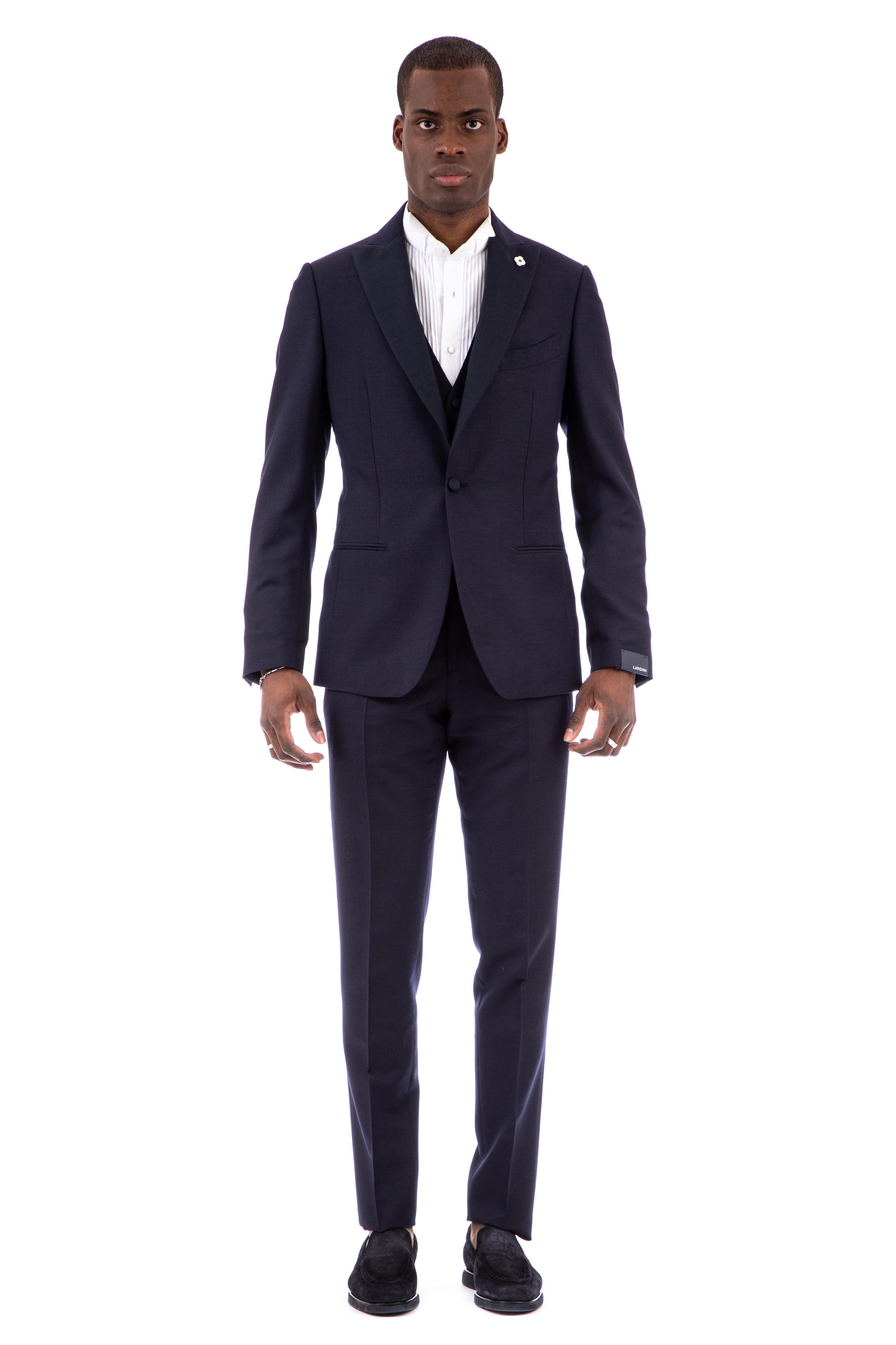 Abito smoking con gilet EM7746E4 EME58313 842 Lardini 