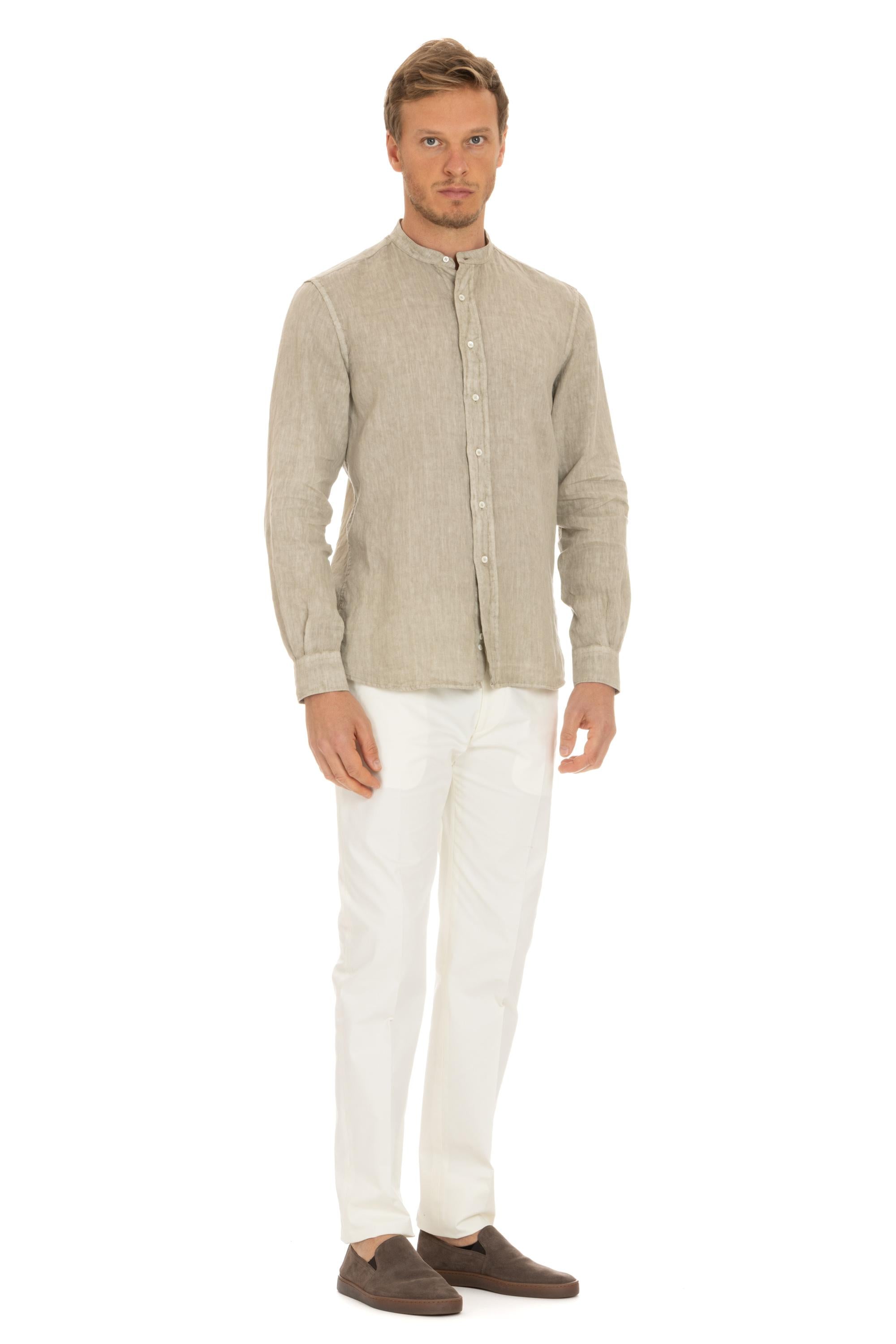 Camicia in lino collo coreano CE76 C195 NT 85076 Aspesi 