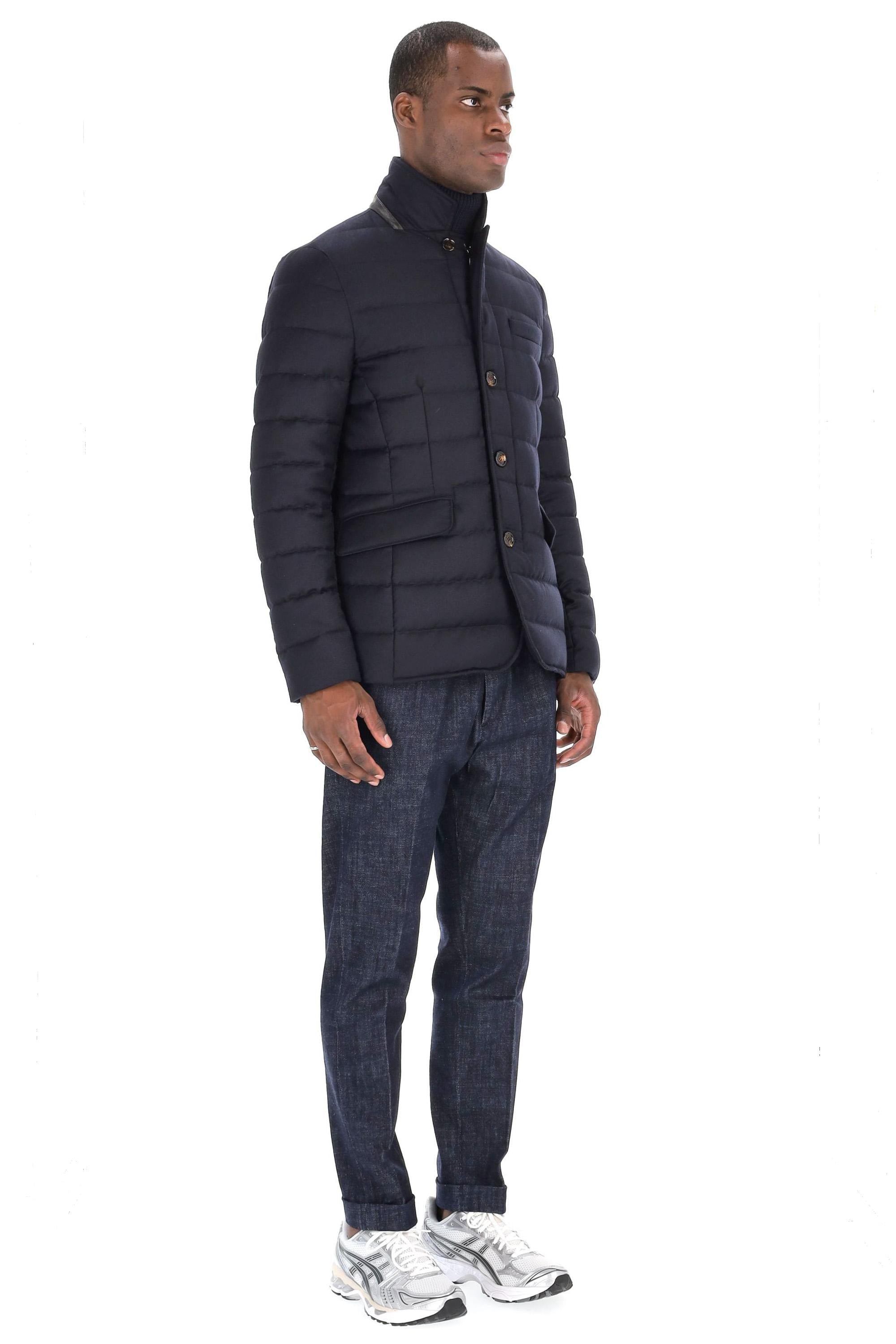 Piumino a giacca in lana e cashmere modello Zayn-L ZAYN-L U0498 Moorer 