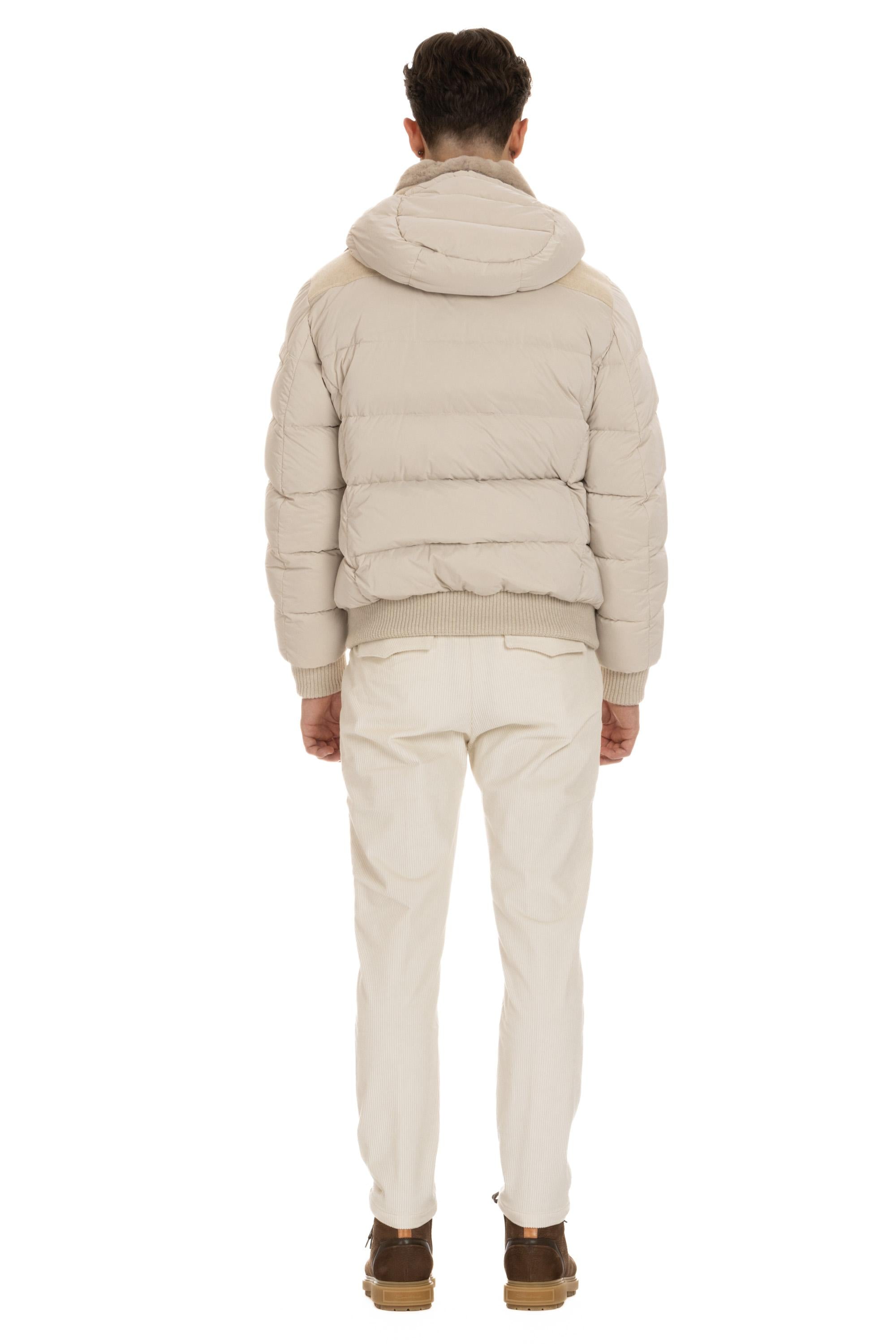 Piumino in cashmere Yangir modello Impero-Y IMPERO-Y SABBIA Moorer 